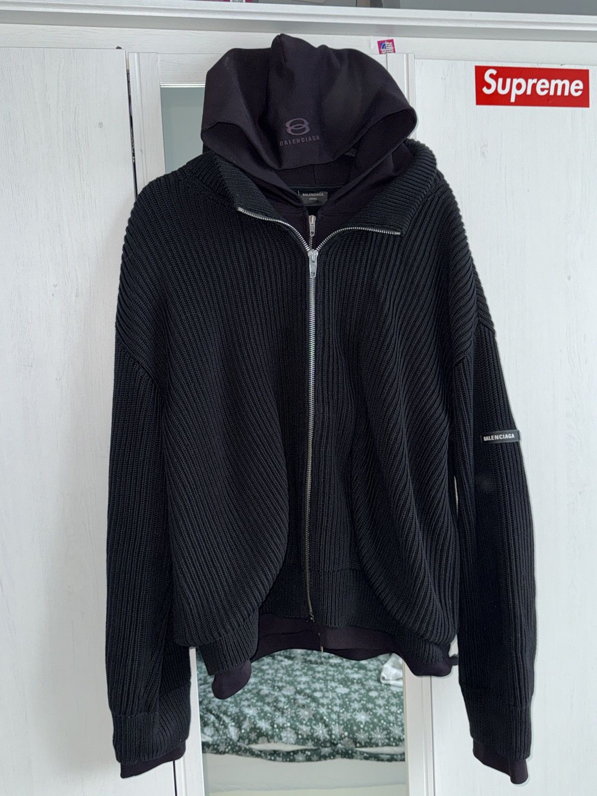 Balenciaga Balenciaga Double Layered Cardigan Unity Size US L / EU 52-54 / 3 - 1 Thumbnail