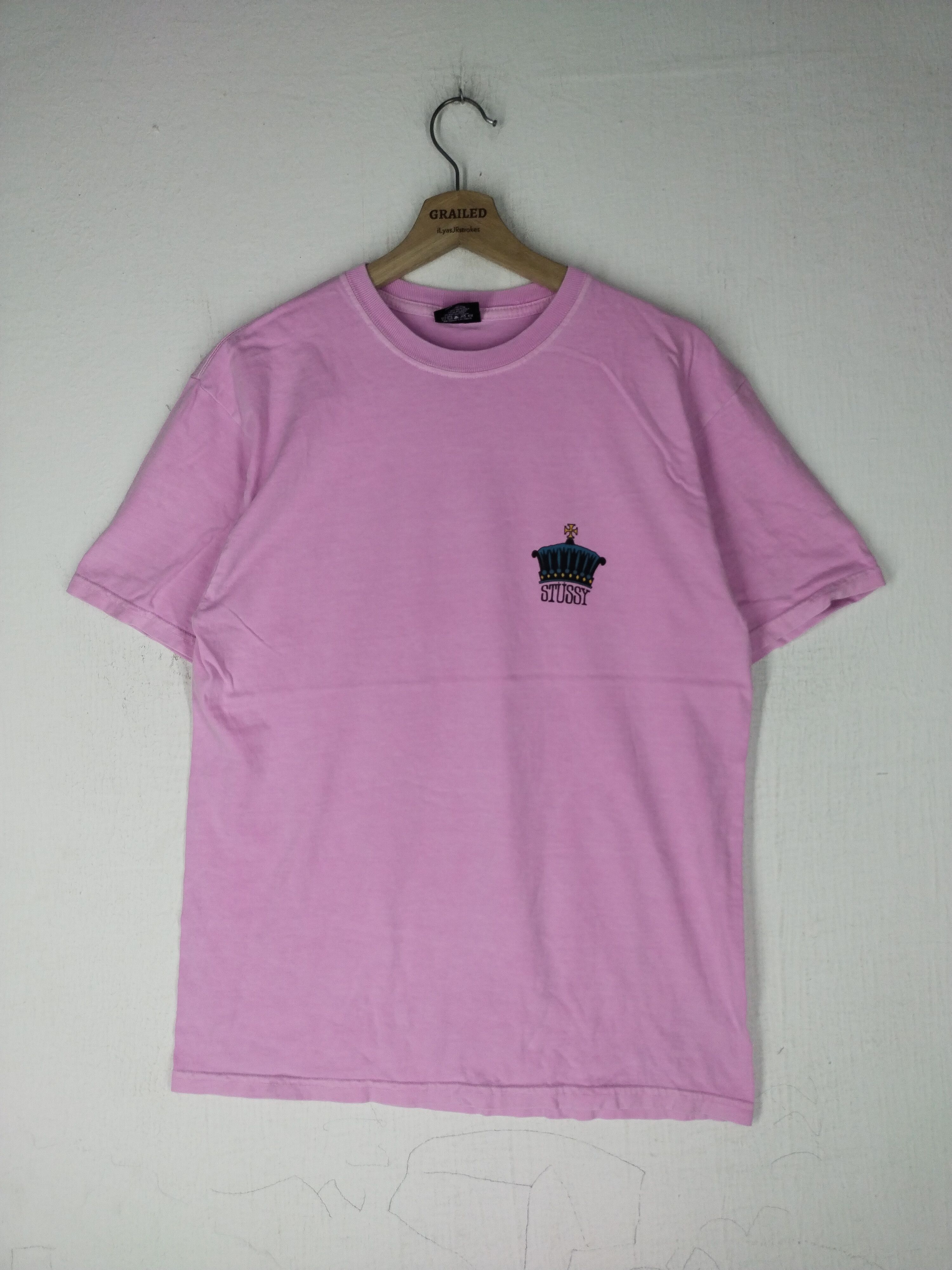 Stussy Stussy The Crown Pink Shirt Size US M / EU 48-50 / 2 - 1 Thumbnail