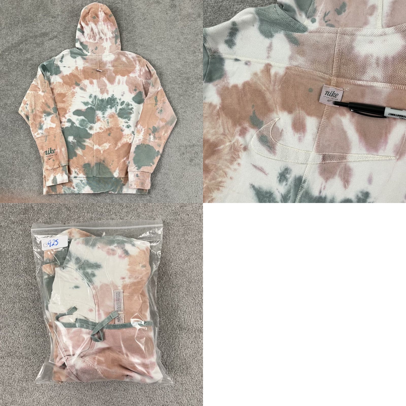 Nike Nike Sportswear Hoodie Mens Small Tie Dye French Terry Sweatshirt Pullover Gym Size US S / EU 44-46 / 1 - 9 Thumbnail