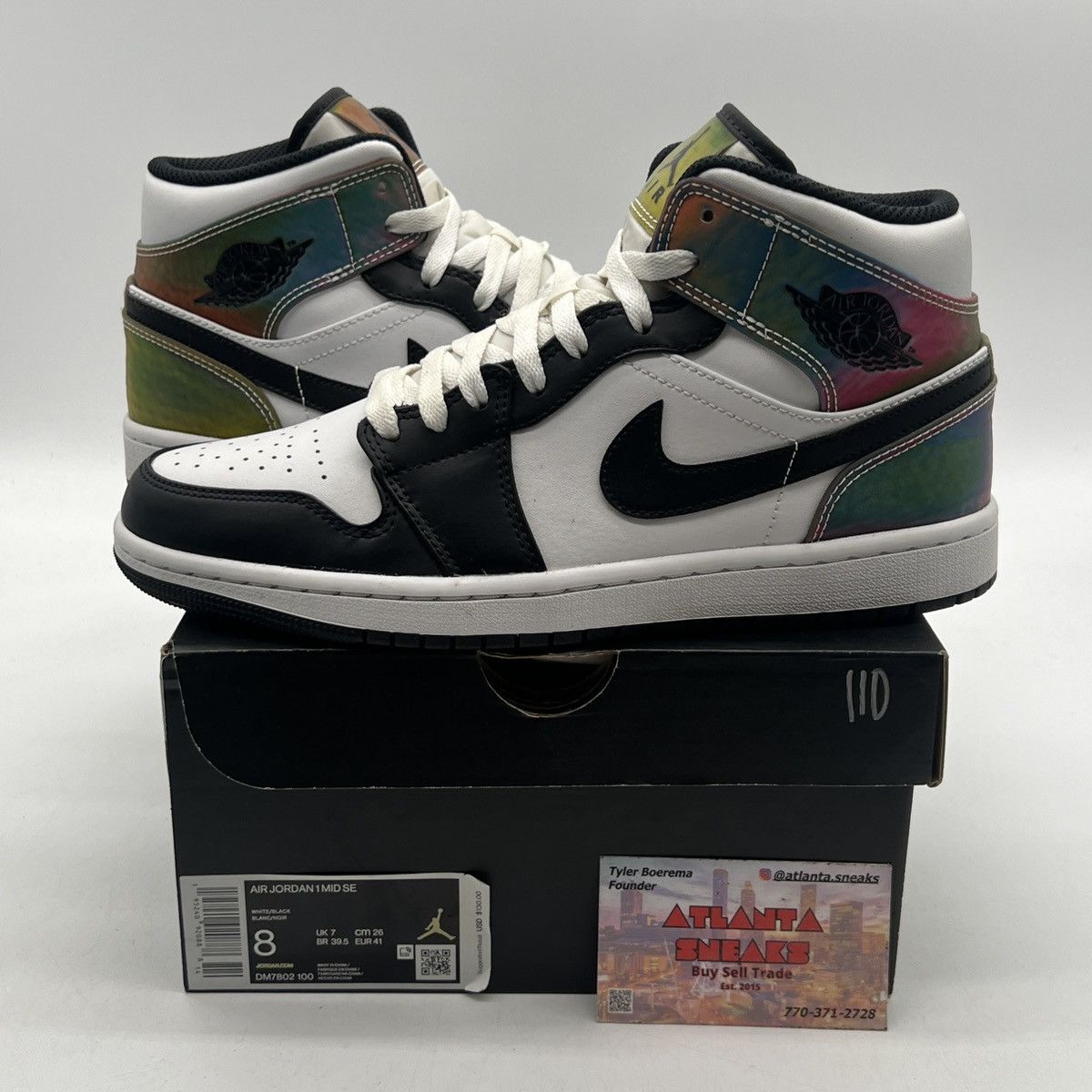 Nike Air Jordan 1 mid heat reactive color change Size US 8 / EU 41 - 1 Thumbnail