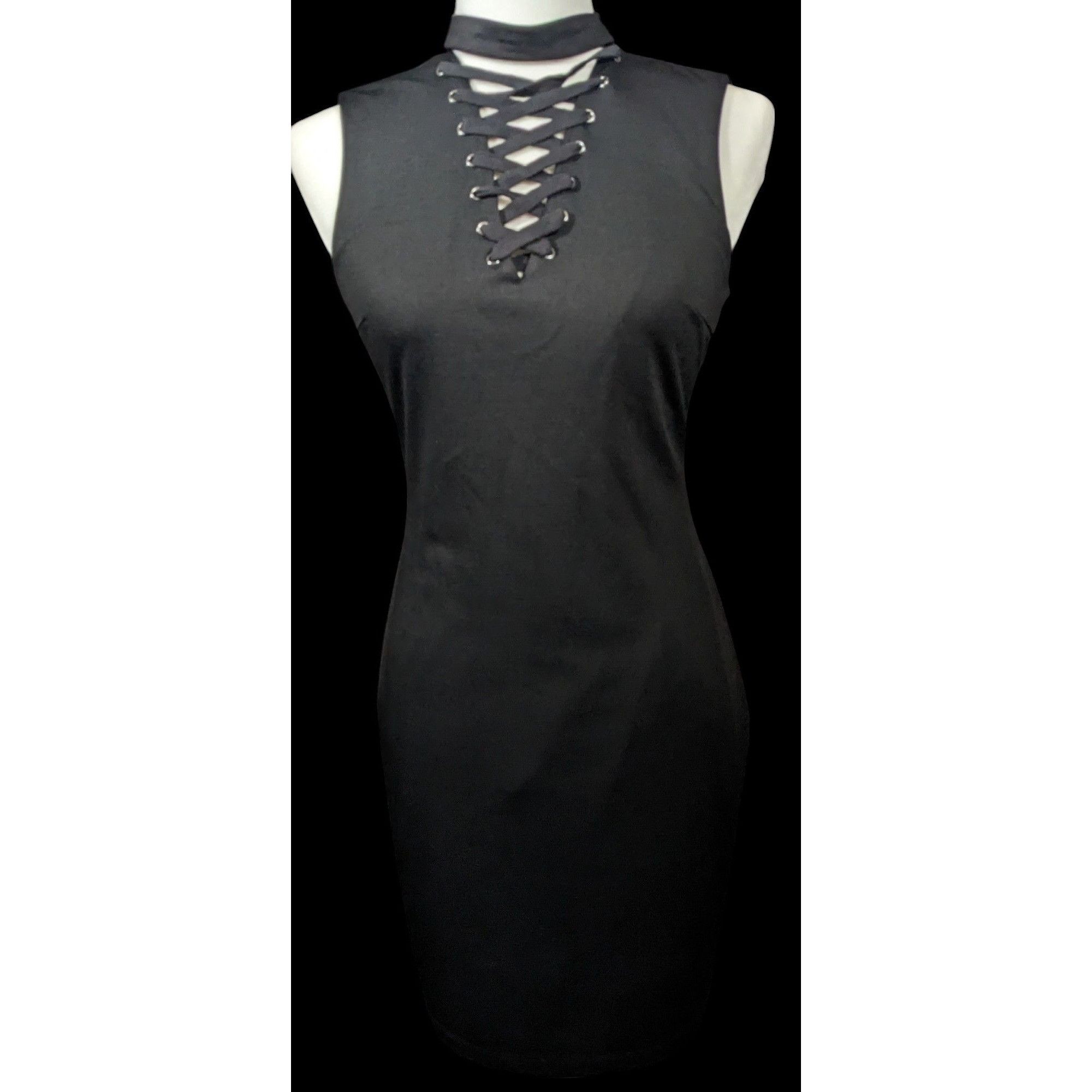 Other Fate by LFD Gothic Corset Neck Mini Bodycon Dress Size Small Size S / US 4 / IT 40 - 5 Thumbnail