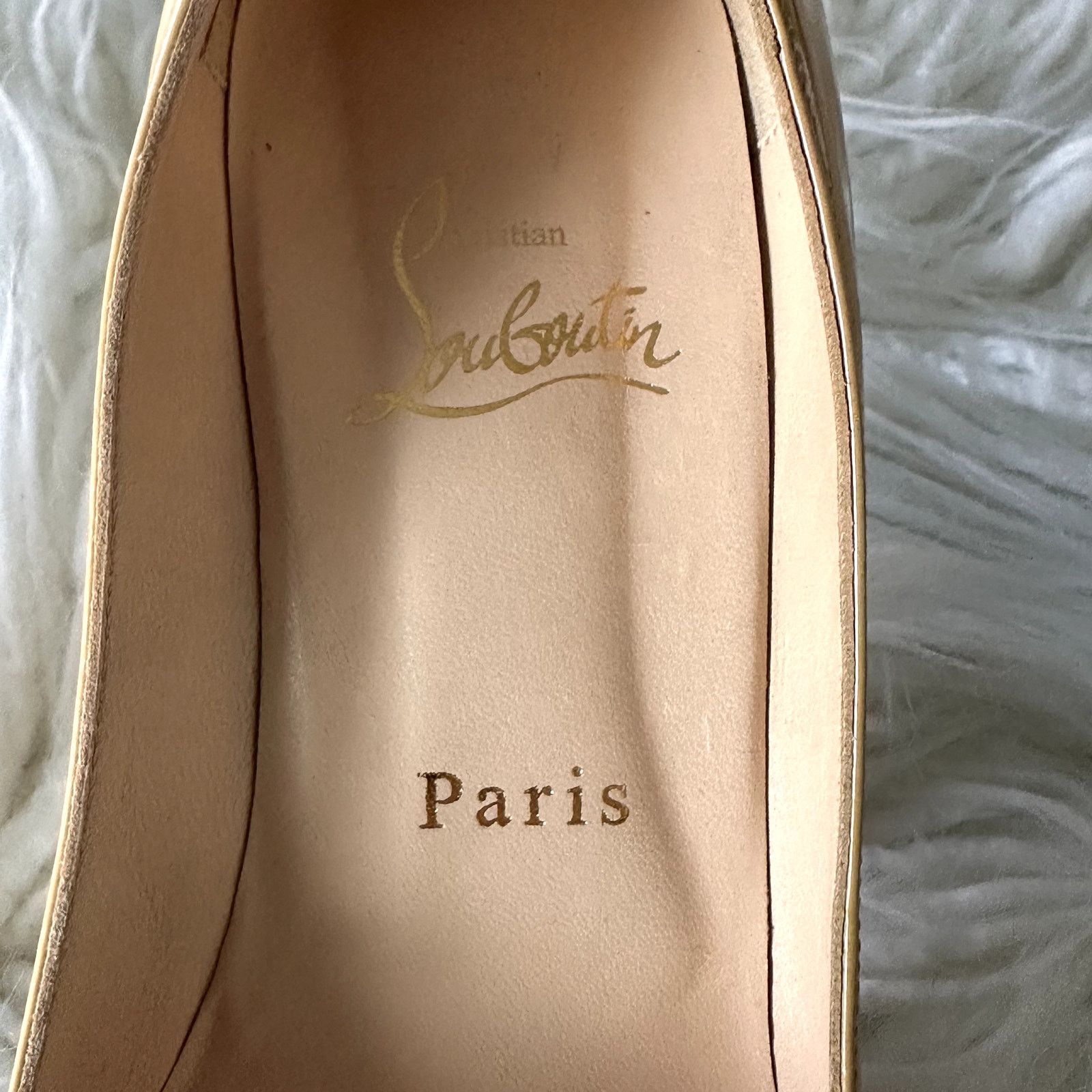 Christian Louboutin Beige Cream Yellow Christian Louboutin Heels Size 37 1/2 Size US 7.5 / IT 37.5 - 9 Thumbnail