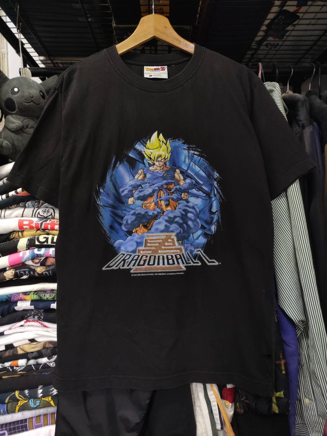 Anime Vtg 00's Dragon Ball Z Goku Super Saiyan Character Promo Size US M / EU 48-50 / 2 - 2 Thumbnail