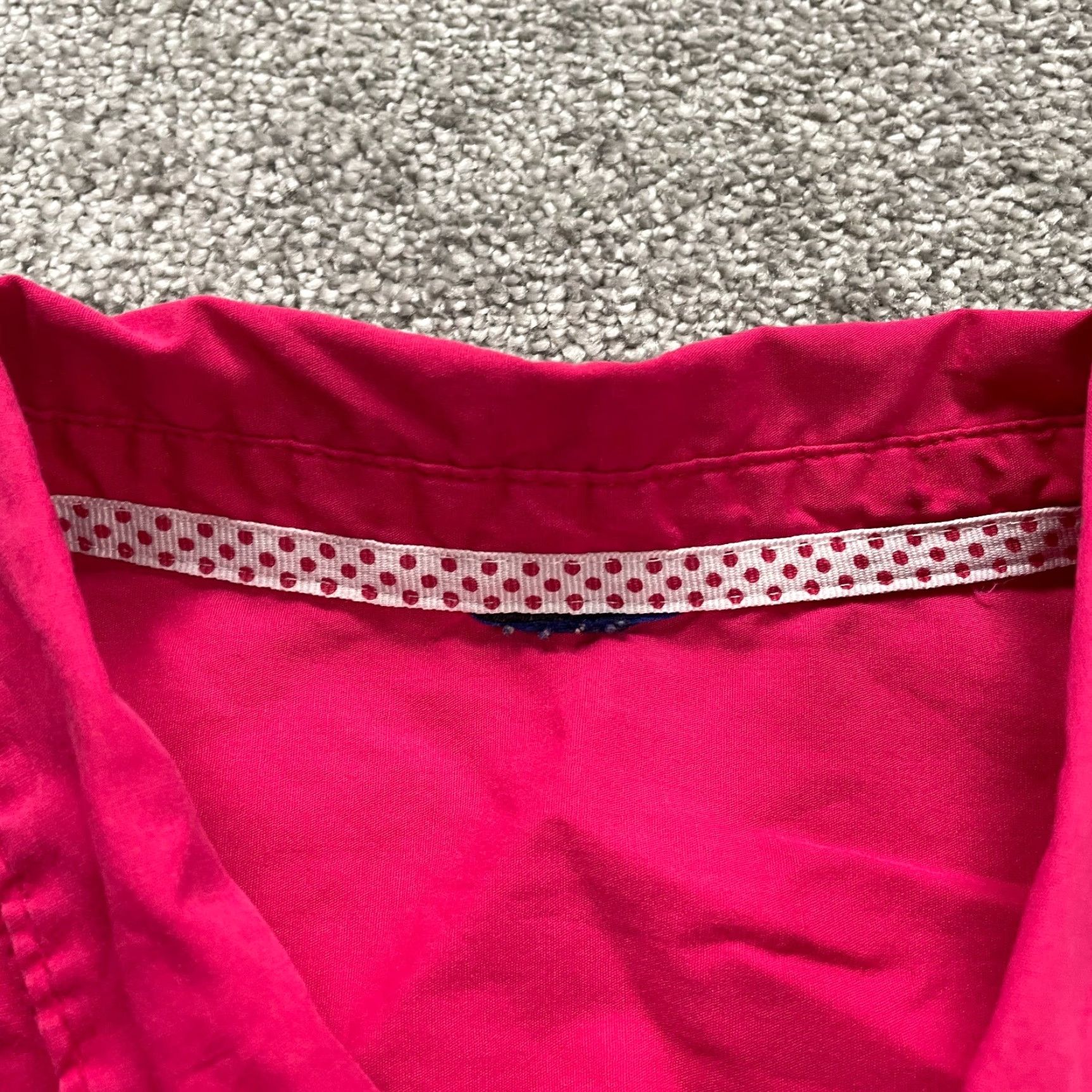 Vintage VINTAGE? No — Unbranded Button Down Blouse Shirt Women XL Red Short Sleeve Collar Casual Top Size XL / US 12-14 / IT 48-50 - 4 Thumbnail
