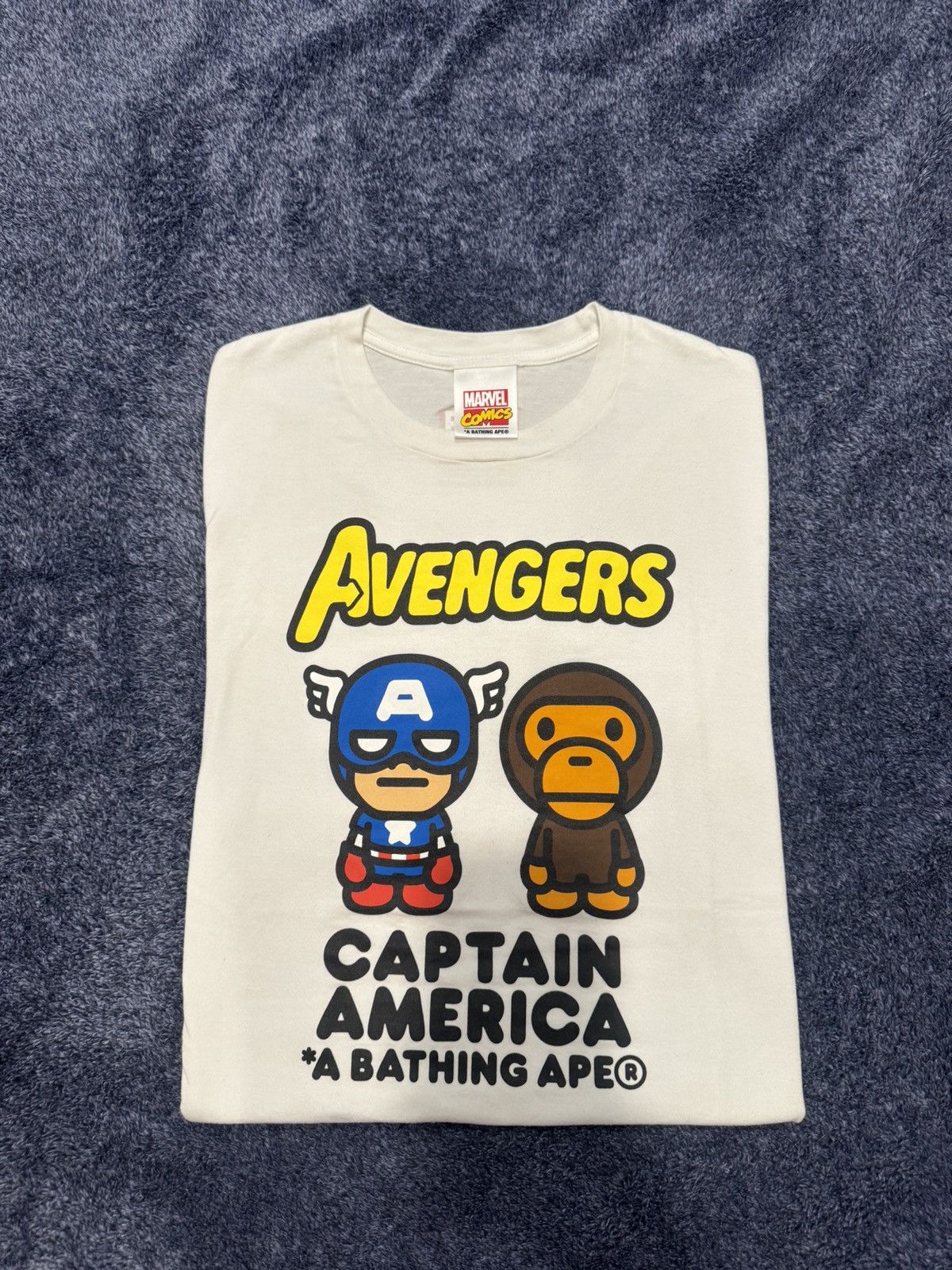 Bape Bape x Marvel Captain America Tee | Grailed