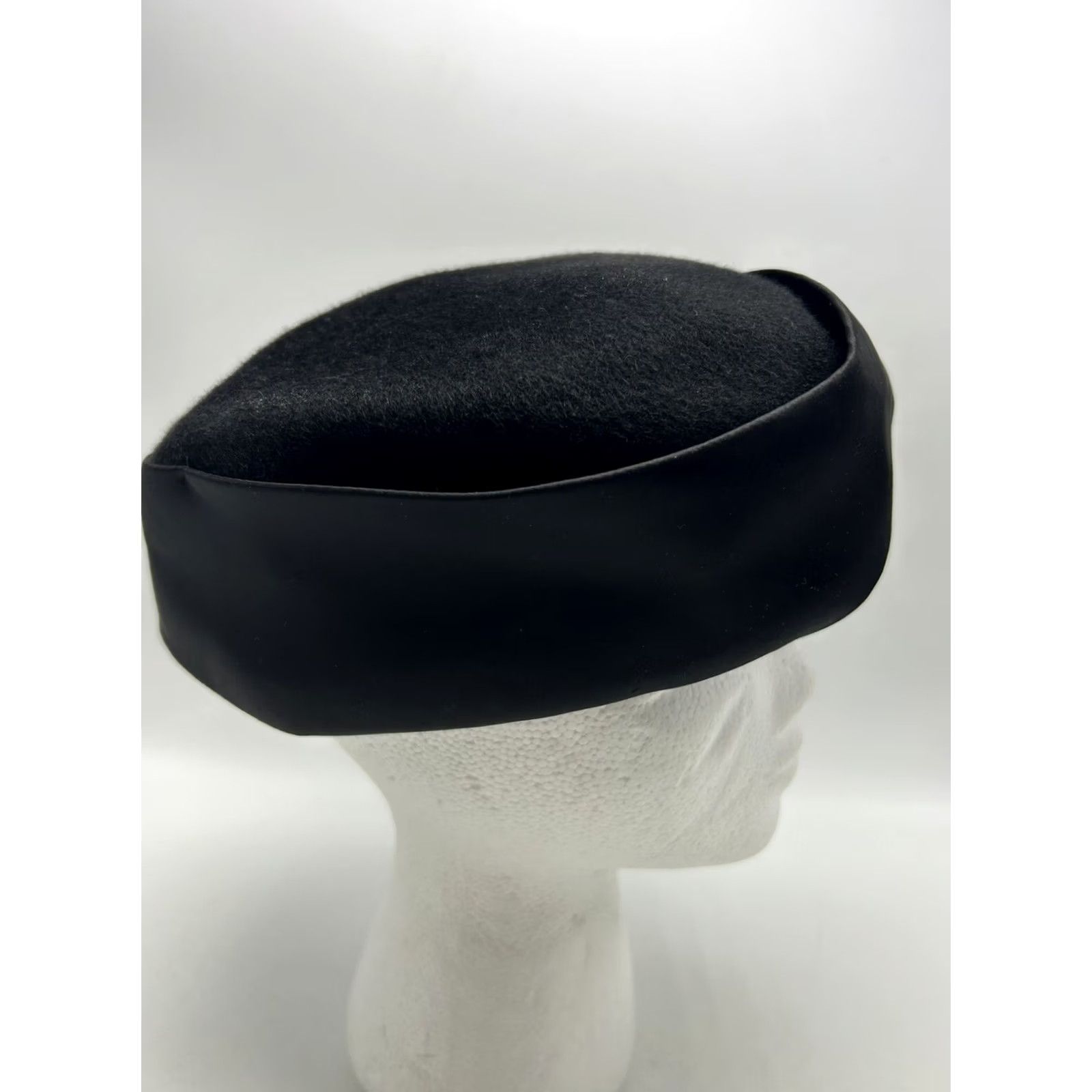 Vintage VINTAGE TNL Hat 100% Wool Black USA Union Made Read 21.5" Womens Size ONE SIZE - 5 Thumbnail