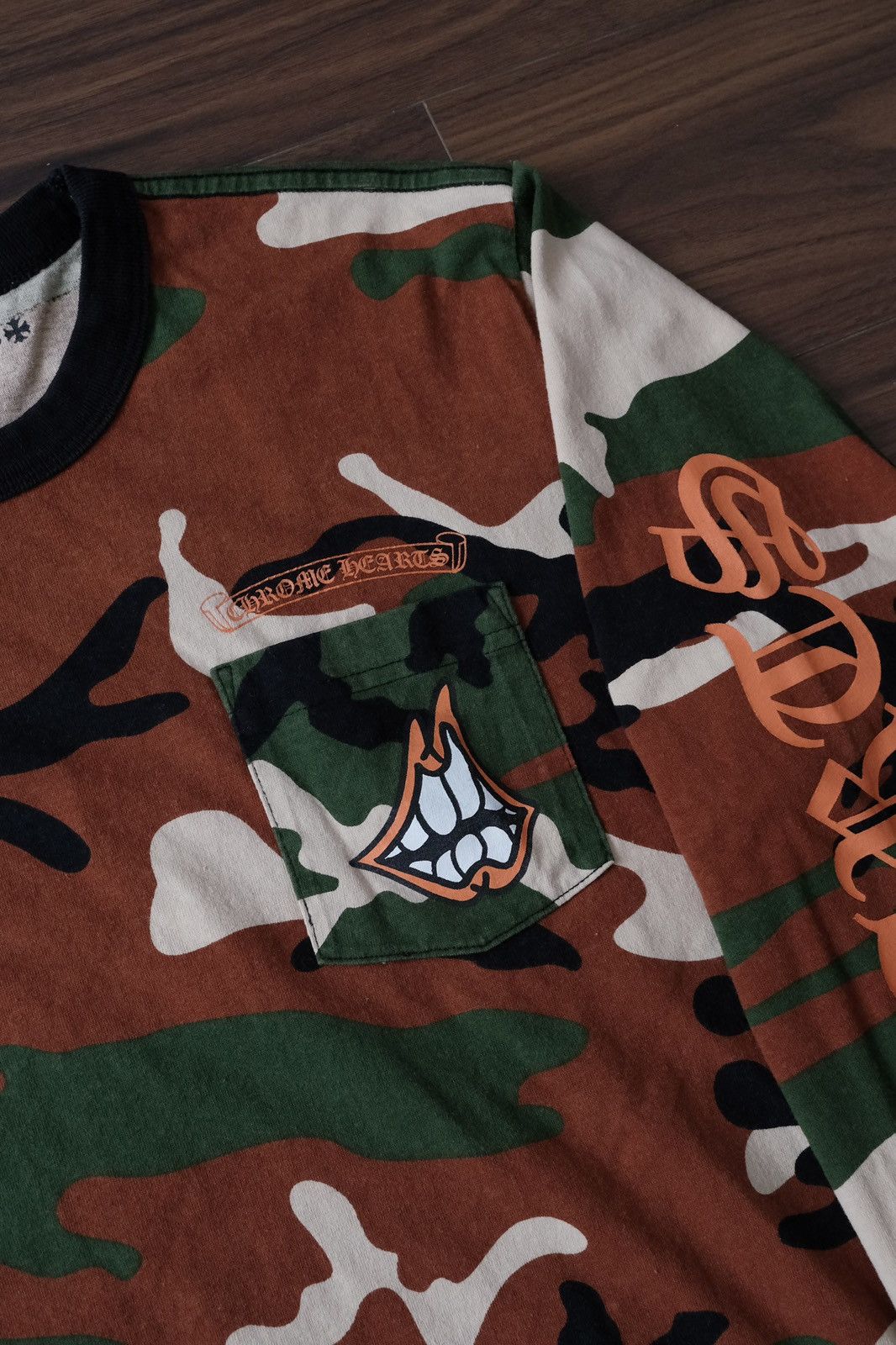Chrome Hearts Chrome Hearts Matty Boy Camo Caution Long Sleeve Size Large Size US L / EU 52-54 / 3 - 8 Thumbnail