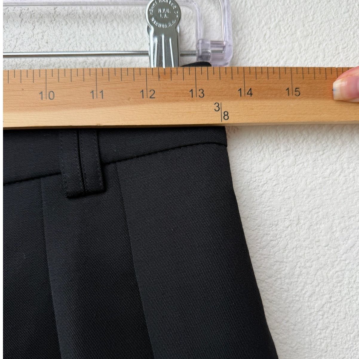 Other Luel Studio Black High Waist Pleated Wide Leg Pants Wool 0 Size 25" / US 0 / IT 36 - 9 Thumbnail