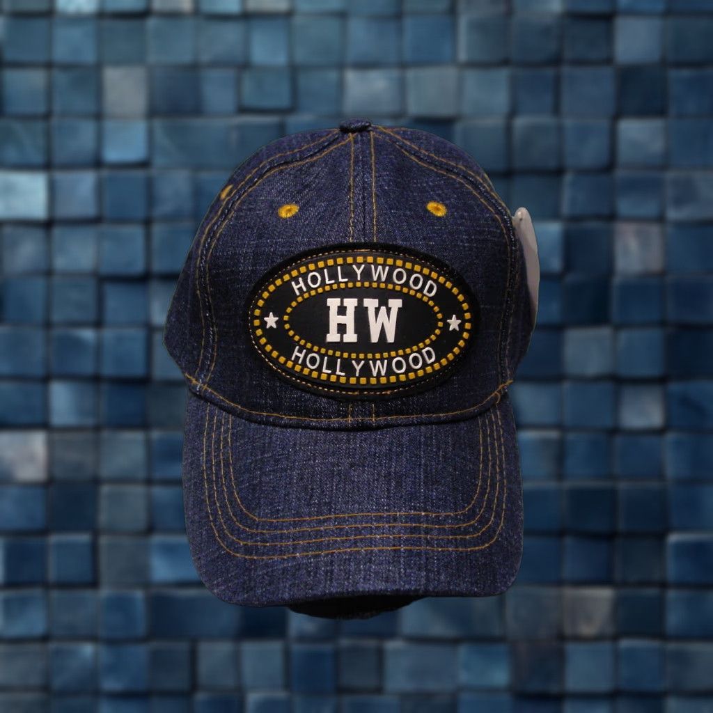 Vintage VINTAGE Hollywood California Baseball Cap Men Adjustable Dark Blue City Theme Unbranded 90s Size ONE SIZE - 1 Thumbnail