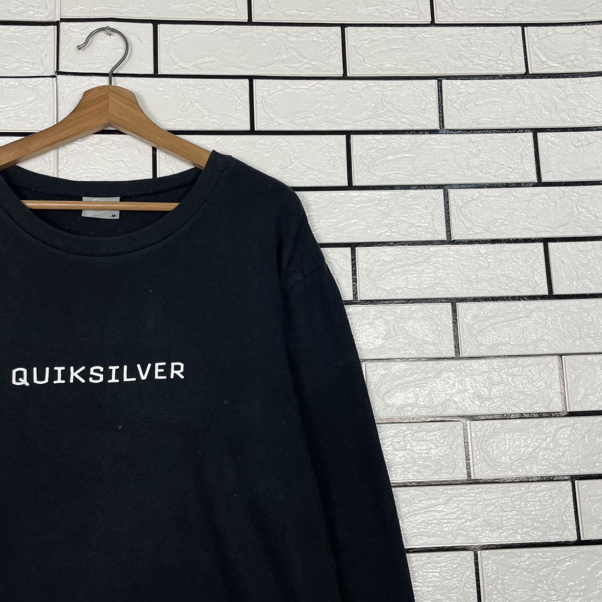 Quiksilver Quiksilver Big Logo Black Crewneck Sweatshirt Size US M / EU 48-50 / 2 - 5 Thumbnail
