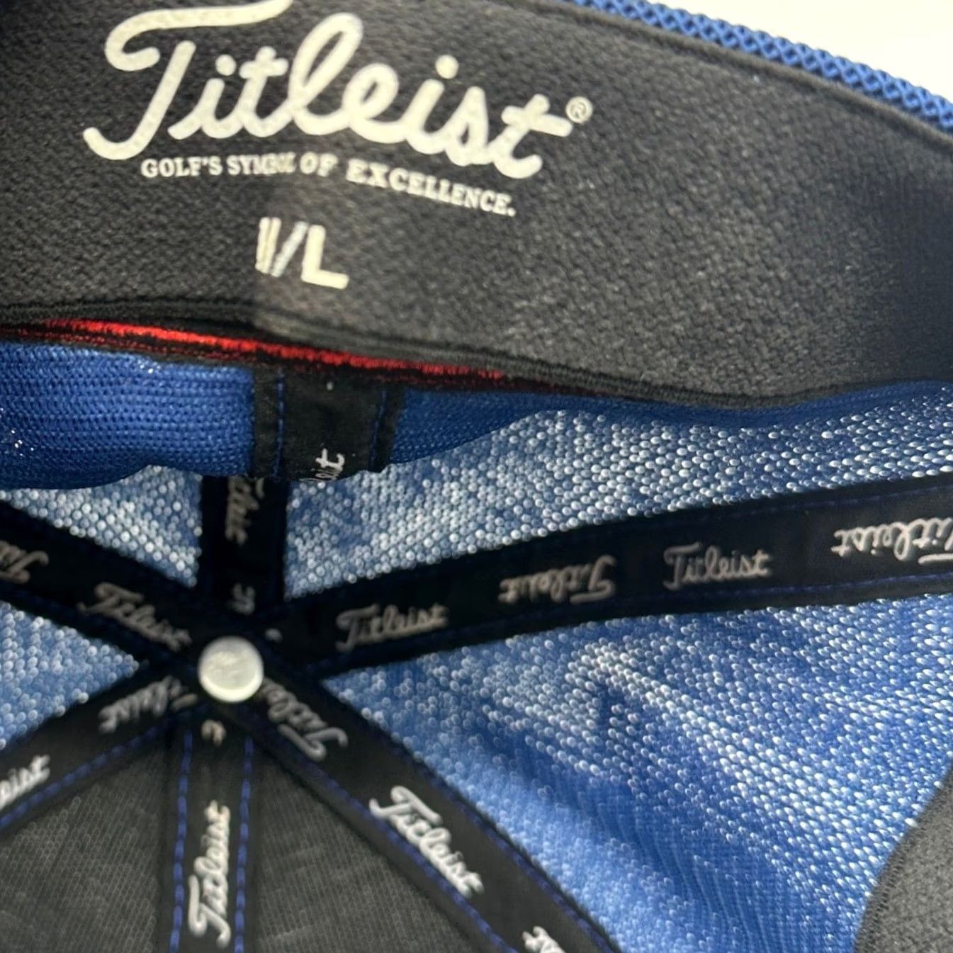 Footjoy FootJoy FJ Pro V1 Baseball Cap Mens Medium-Large Blue Embroidered Titleist Golf Cap Size ONE SIZE - 6 Thumbnail