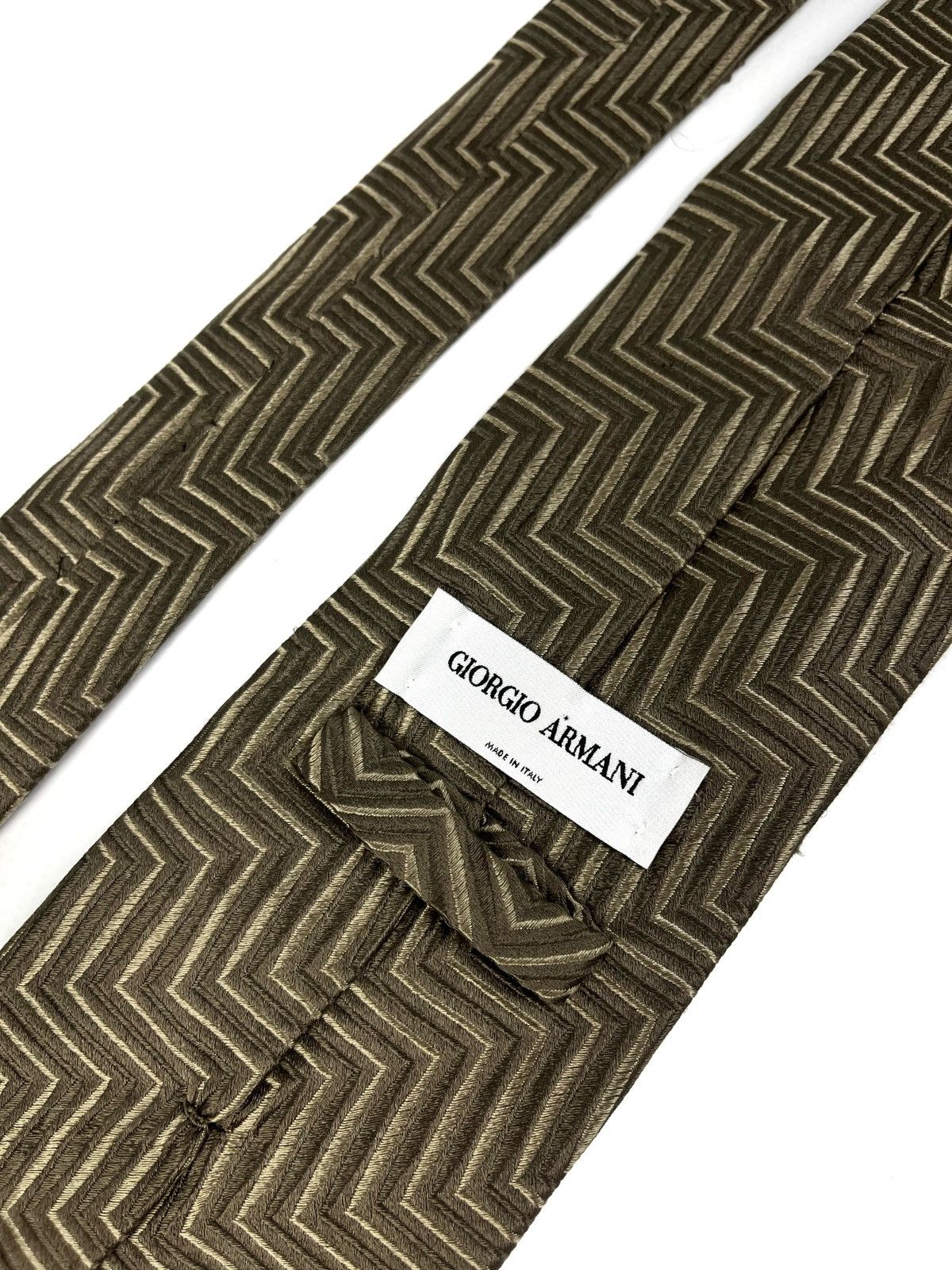 Giorgio Armani Giorgio Armani tie 100% silk cravatte striped style Size ONE SIZE - 3 Thumbnail