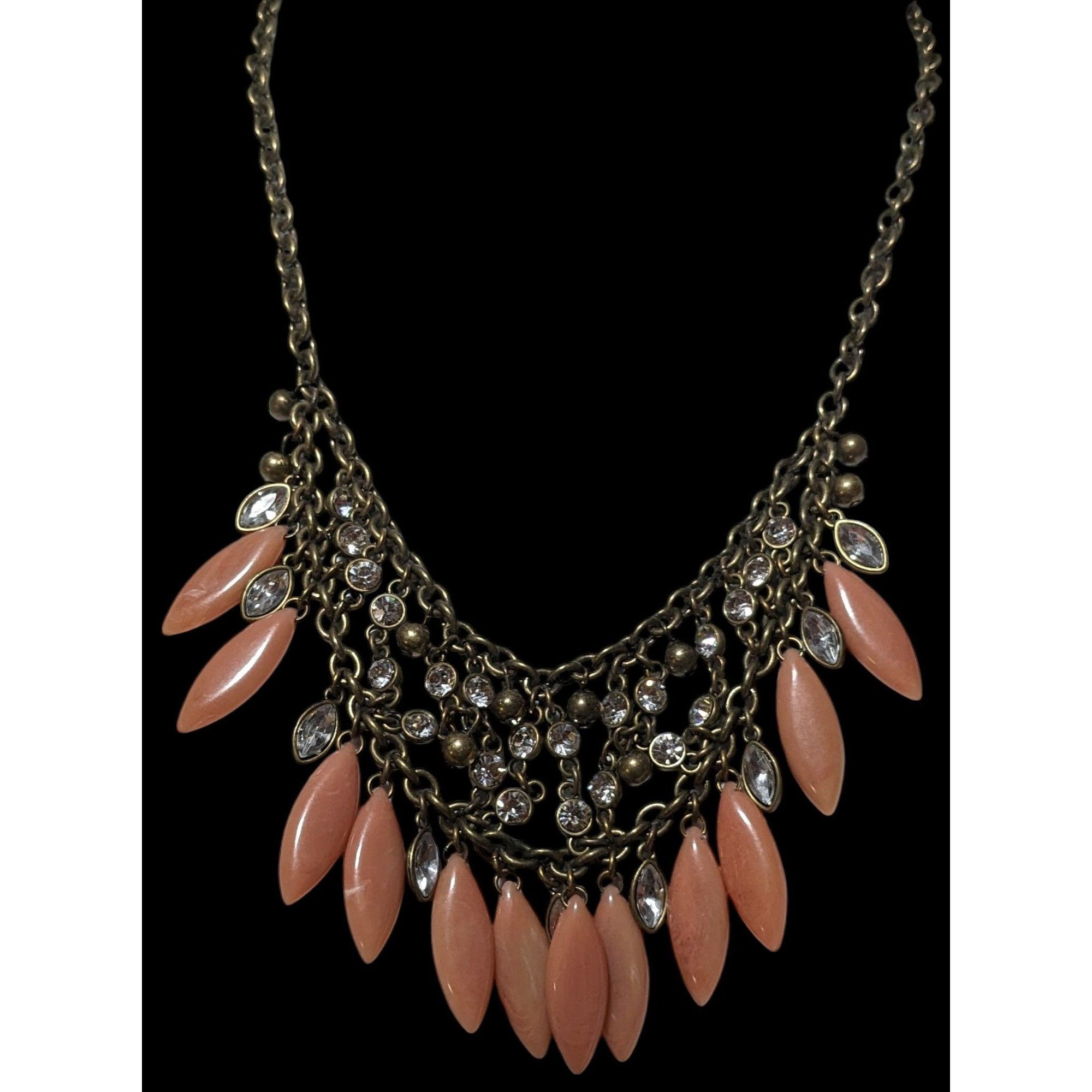 Other Bohemian Glam Pink Beaded Fringe Necklace Size ONE SIZE - 1 Thumbnail