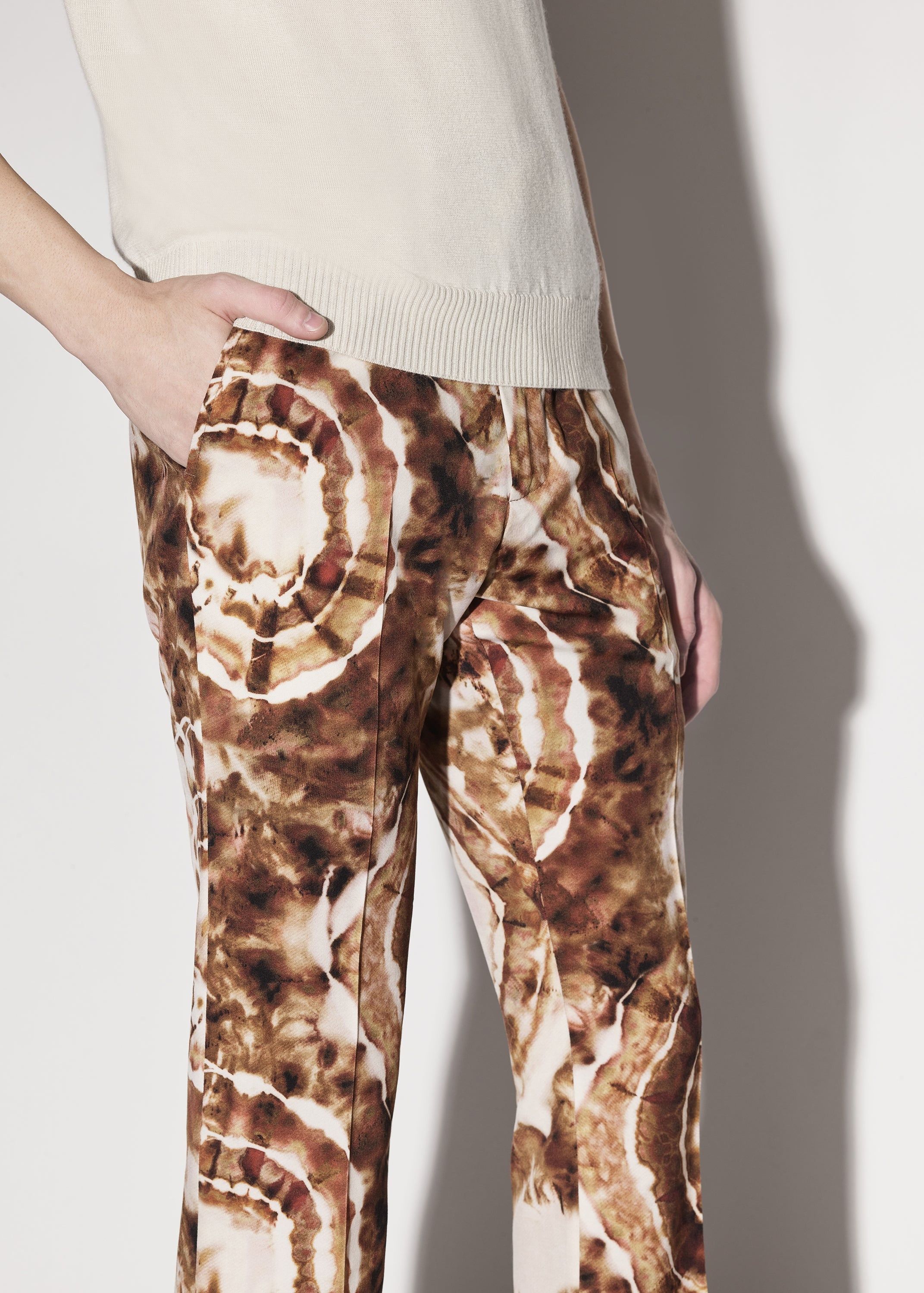 Amiri o1y0525 Casual Pant in Brown/Ivory Size US 30 / EU 46 - 5 Thumbnail
