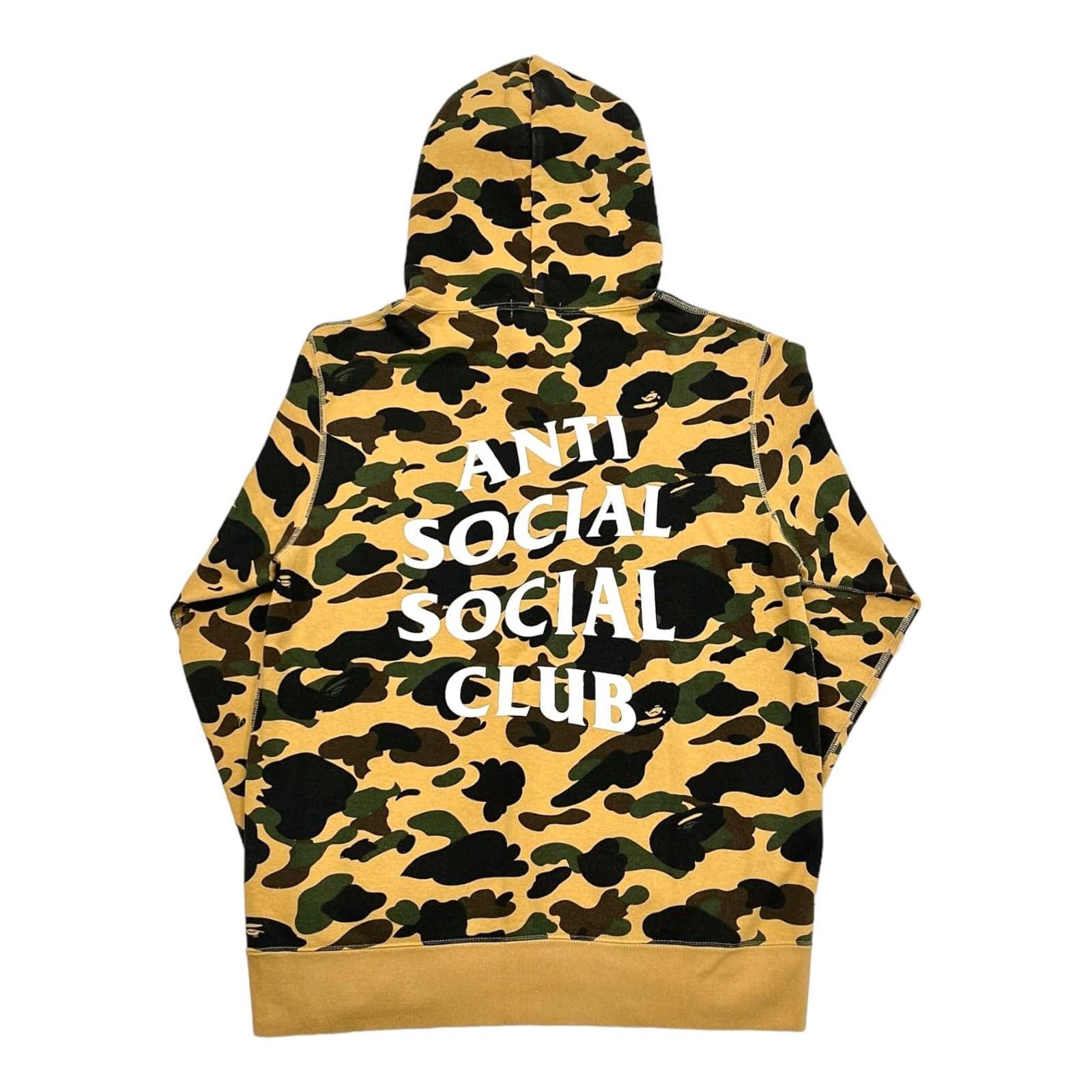 Image of Bape X Anti Social Social Club 1St Camo Hooded Sweatshirt, Men's (Size XL)