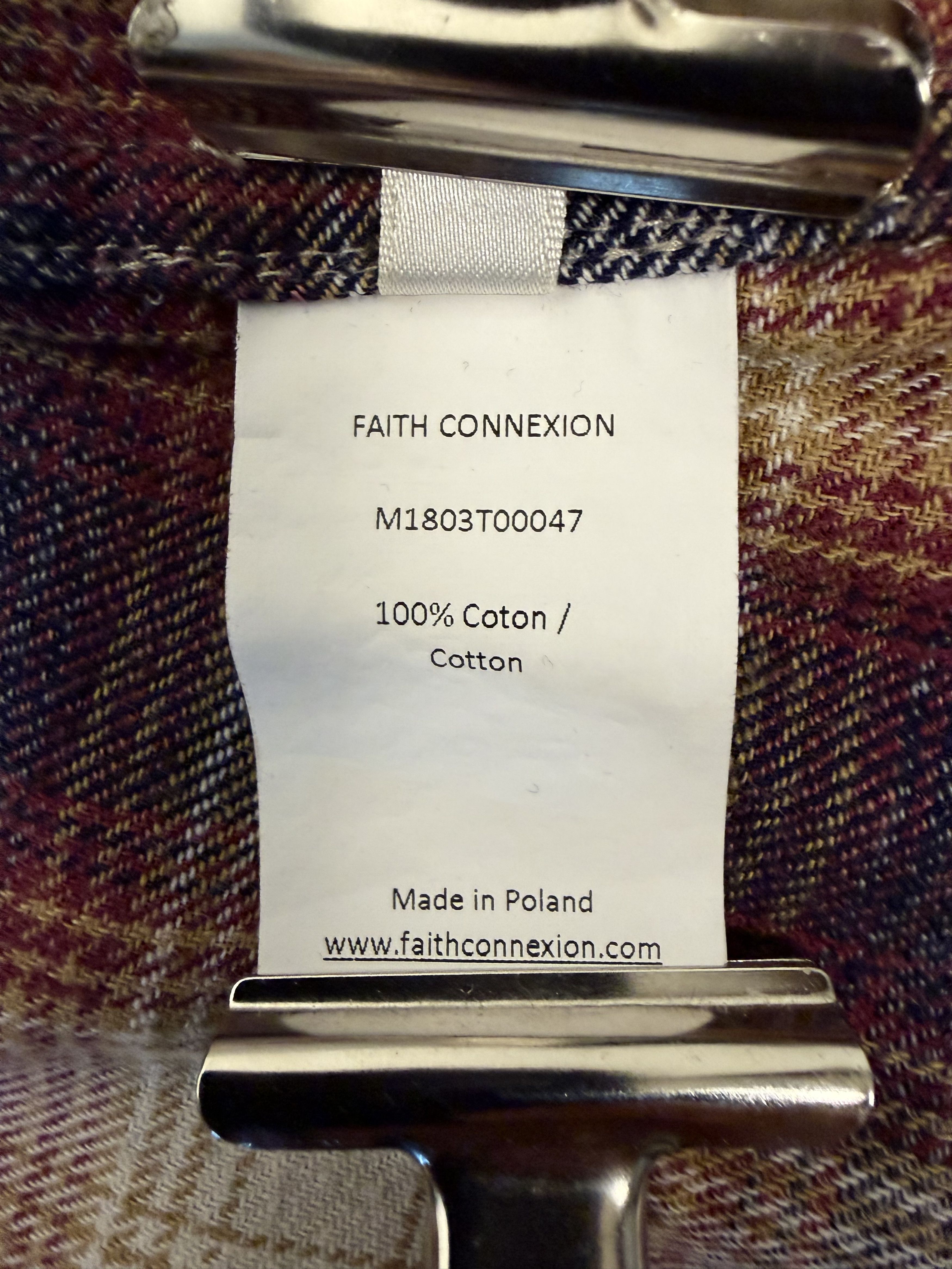 Faith Connexion Oversized Hooded Grunge Plaid Overshirt Size US XL / EU 56 / 4 - 8 Thumbnail