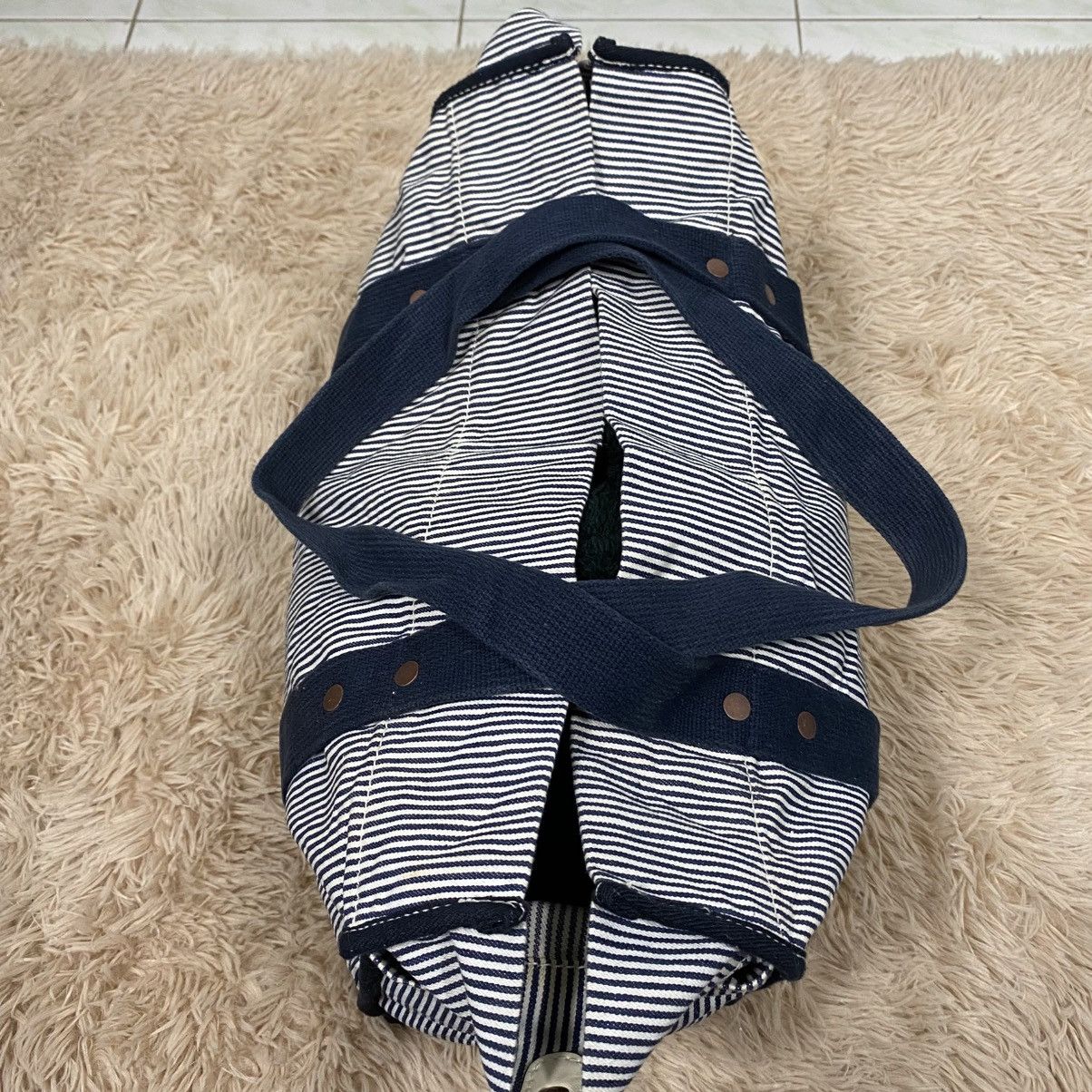 Japanese Brand 📌Vintage Striped Design Chore Bag Gap Hickory Issey Miyake Size ONE SIZE - 9 Thumbnail