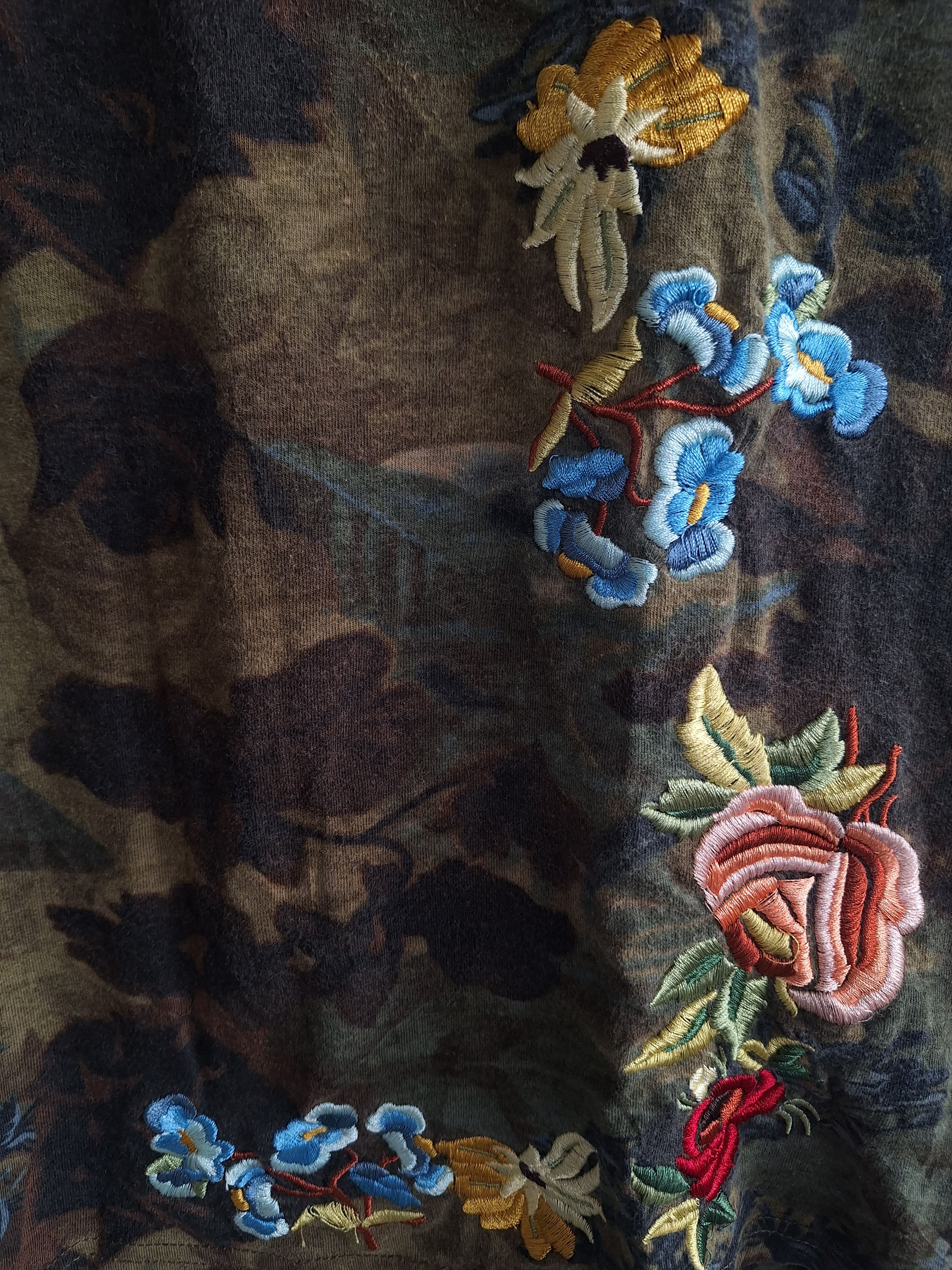 Dior Christian Dior Boutique Camo Floral Embroidered Size M / US 6-8 / IT 42-44 - 3 Thumbnail
