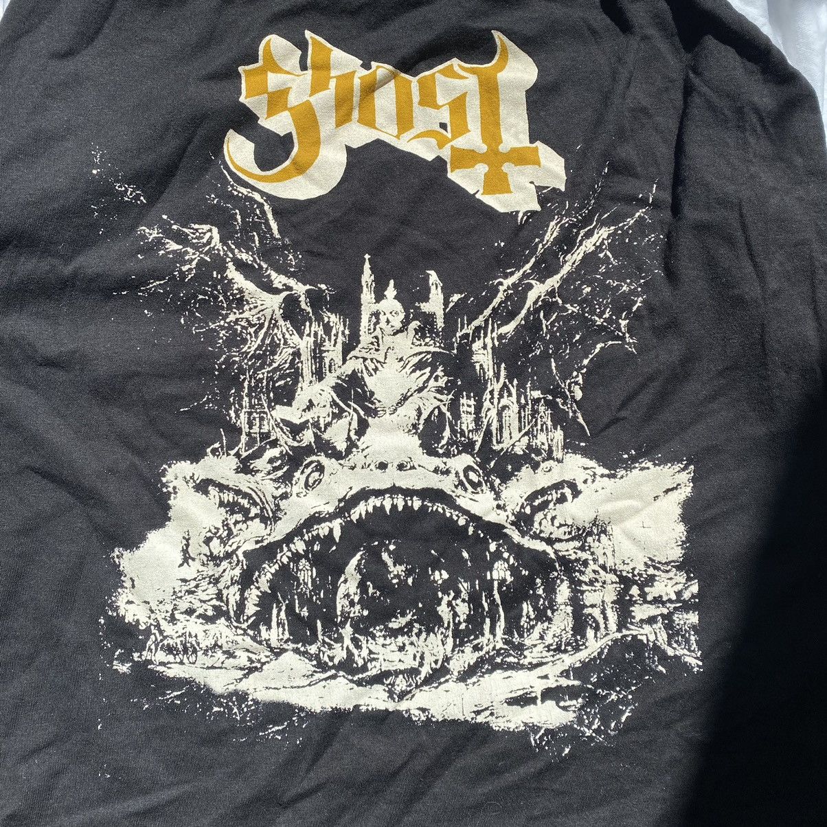 Band Tees × Vintage VINTAGE GHOST BAND SCEAM DEMON FACE LONG SLEEVE T SHIRT Size US M / EU 48-50 / 2 - 2 Thumbnail
