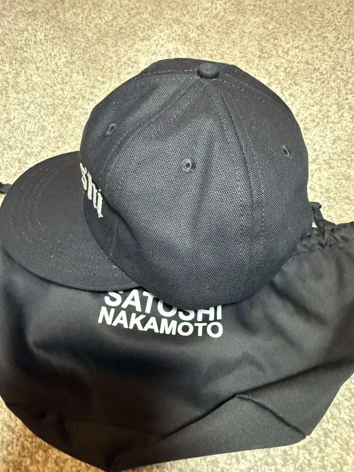 Satoshi Nakamoto Satoshi Nakamoto OG Cap Black Brand New Size ONE SIZE - 7 Thumbnail
