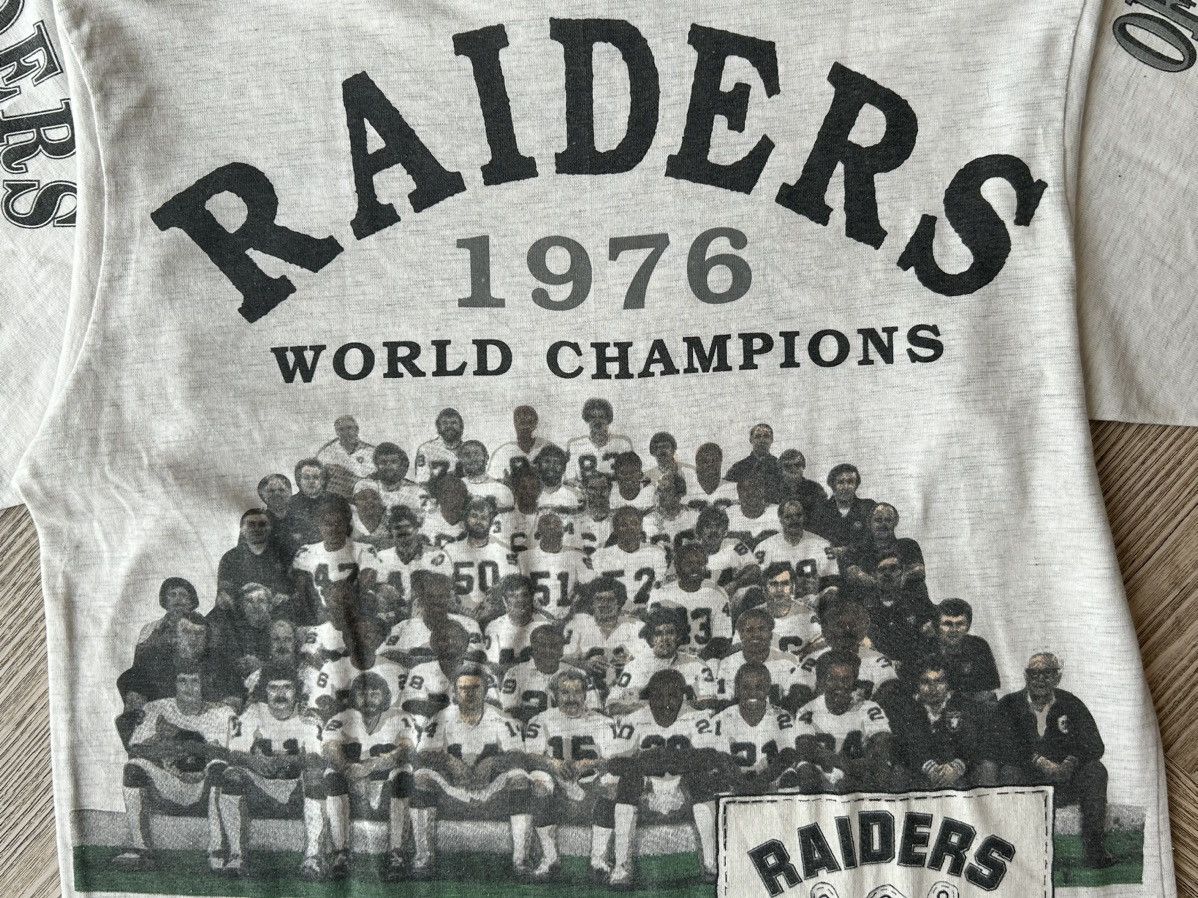 NFL × Vintage Vintage Oakland Raiders “1976 World Champ” by LONG GONE USA Size US L / EU 52-54 / 3 - 5 Thumbnail