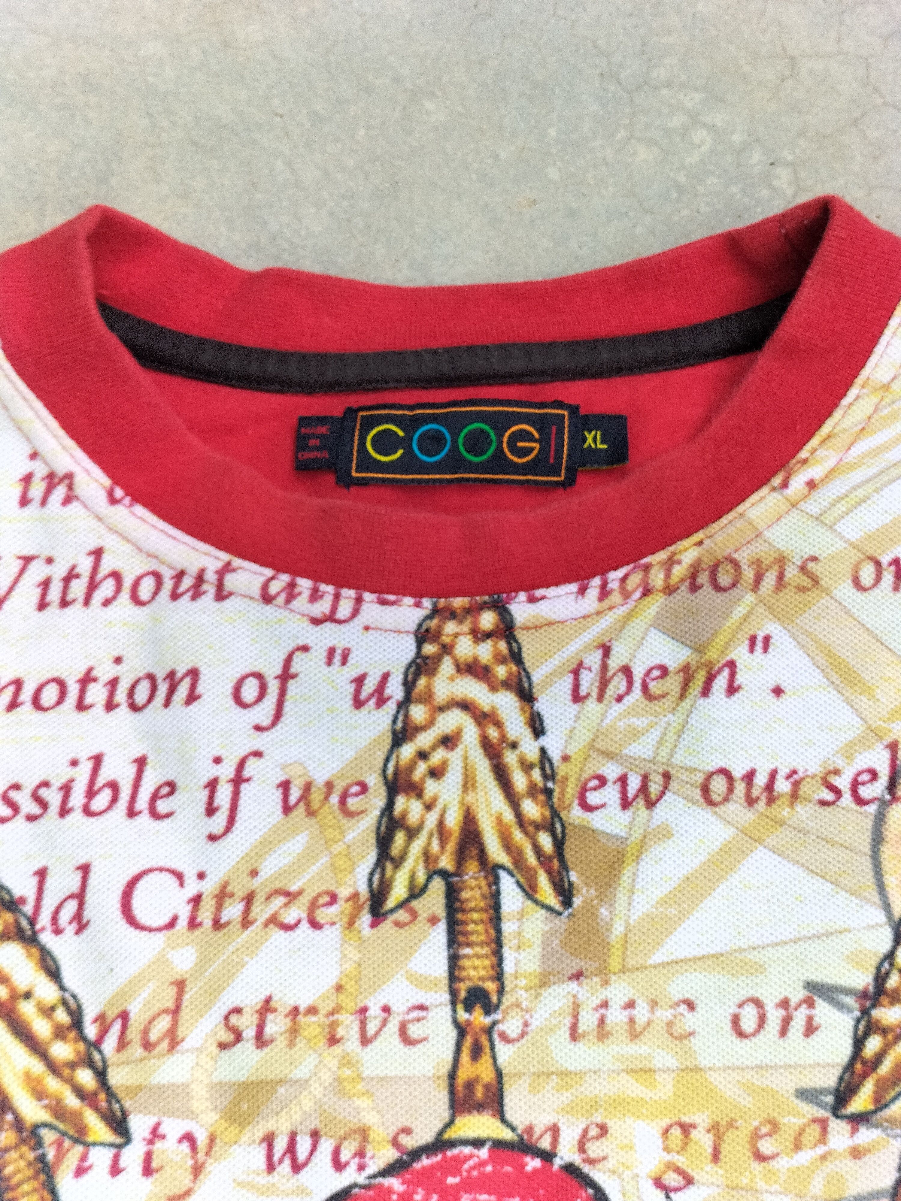 Coogi Vintage Coogi Overprint Jesus Troy Fashion Holy god Romans Size US XL / EU 56 / 4 - 5 Thumbnail
