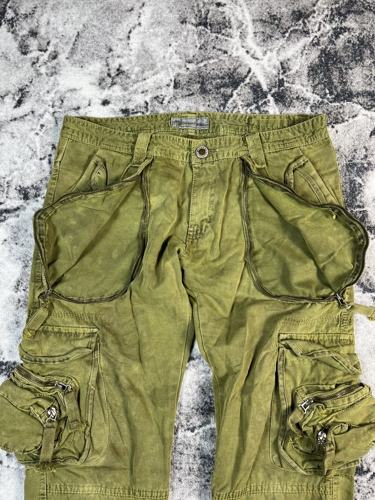 Other Olive Multi Pocket Cargo Pants Size 36 Fit 34 Size US 34 / EU 50 - 10 Thumbnail
