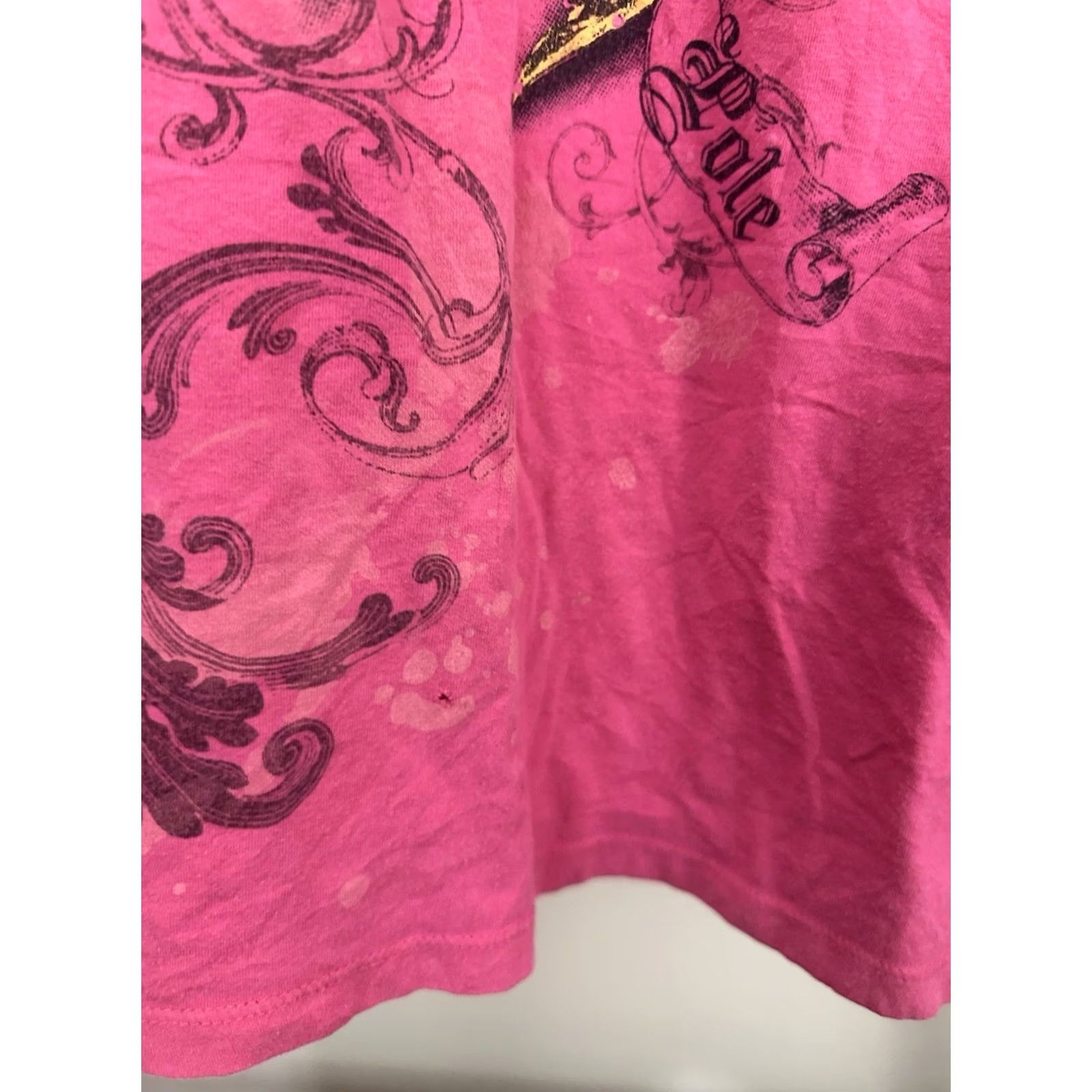 Southpole VTG Southpole Y2K Angel Wings Pink Women's Top T-Shirt 2X Size XXL / US 16-18 / IT 52-54 - 7 Thumbnail