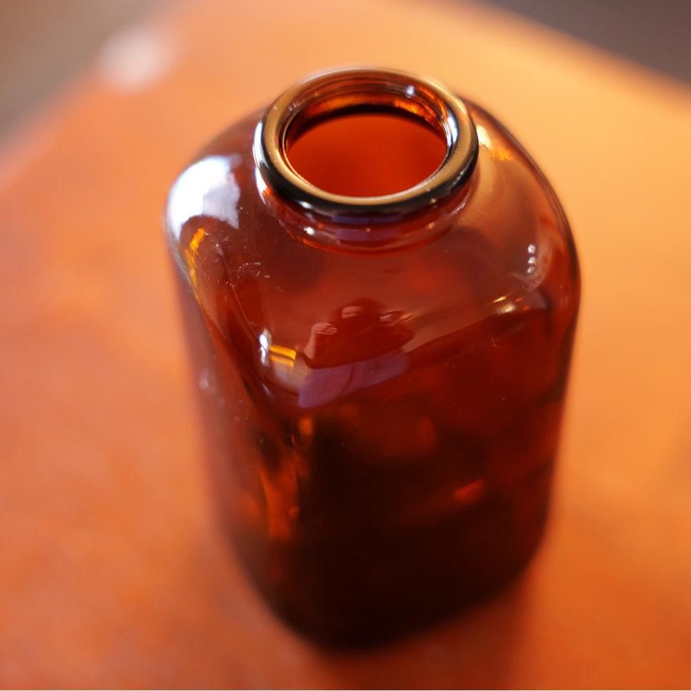 Designer Vintage 1890 Amber Glass Snuff Bottle Size ONE SIZE - 1 Thumbnail