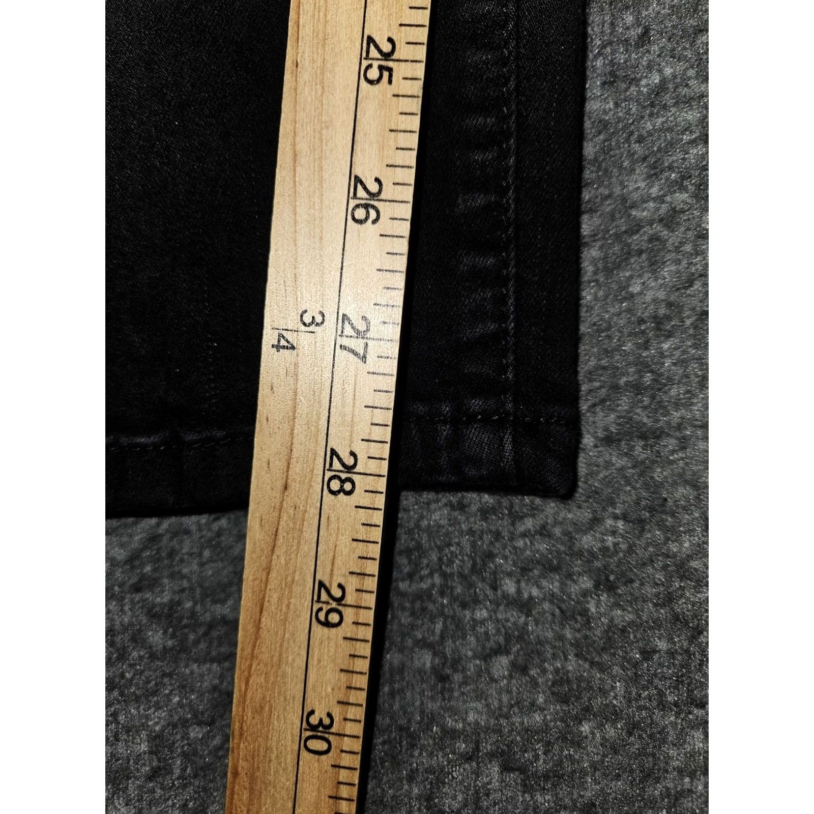 Vintage VINTAGE KanCan Jeans Juniors 15/31 Black Dark Wash Mid Rise Skinny Stretch Denim Pants Size 36" / US 14 / IT 50 - 6 Thumbnail