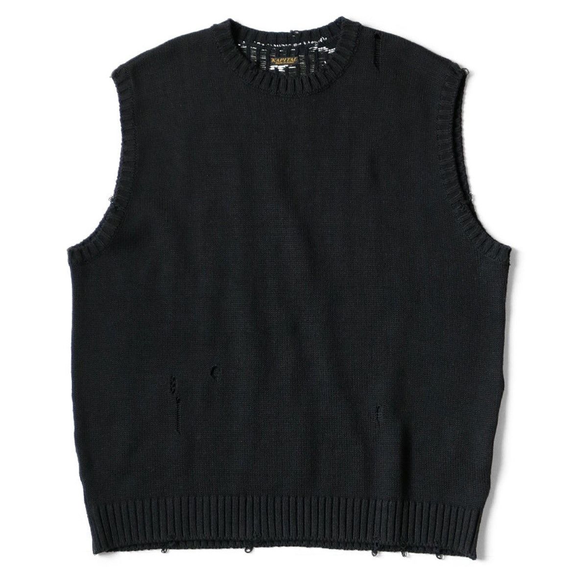 Kapital × Kapital Kountry BELOW RETAIL! KAPITAL 5G COTTON KNIT BONE VEST Size US XL / EU 56 / 4 - 2 Thumbnail