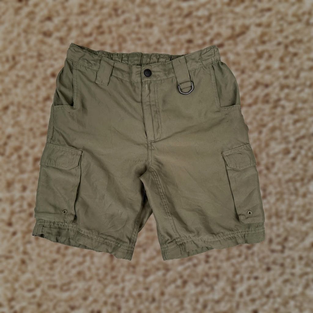 Vintage Boy Scouts Of America Shorts Mens Cargo Uniform Switchback BSA Green L Adjustable Waistband Size US 33 - 1 Thumbnail