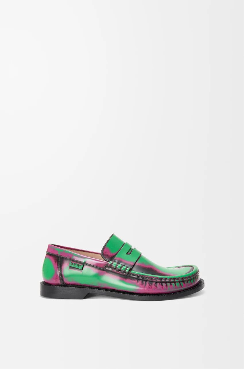 Loewe o1loc1c0525 Campo Loafer In Brushed Calfskin in Green Size US 6 / IT 36 - 1 Thumbnail