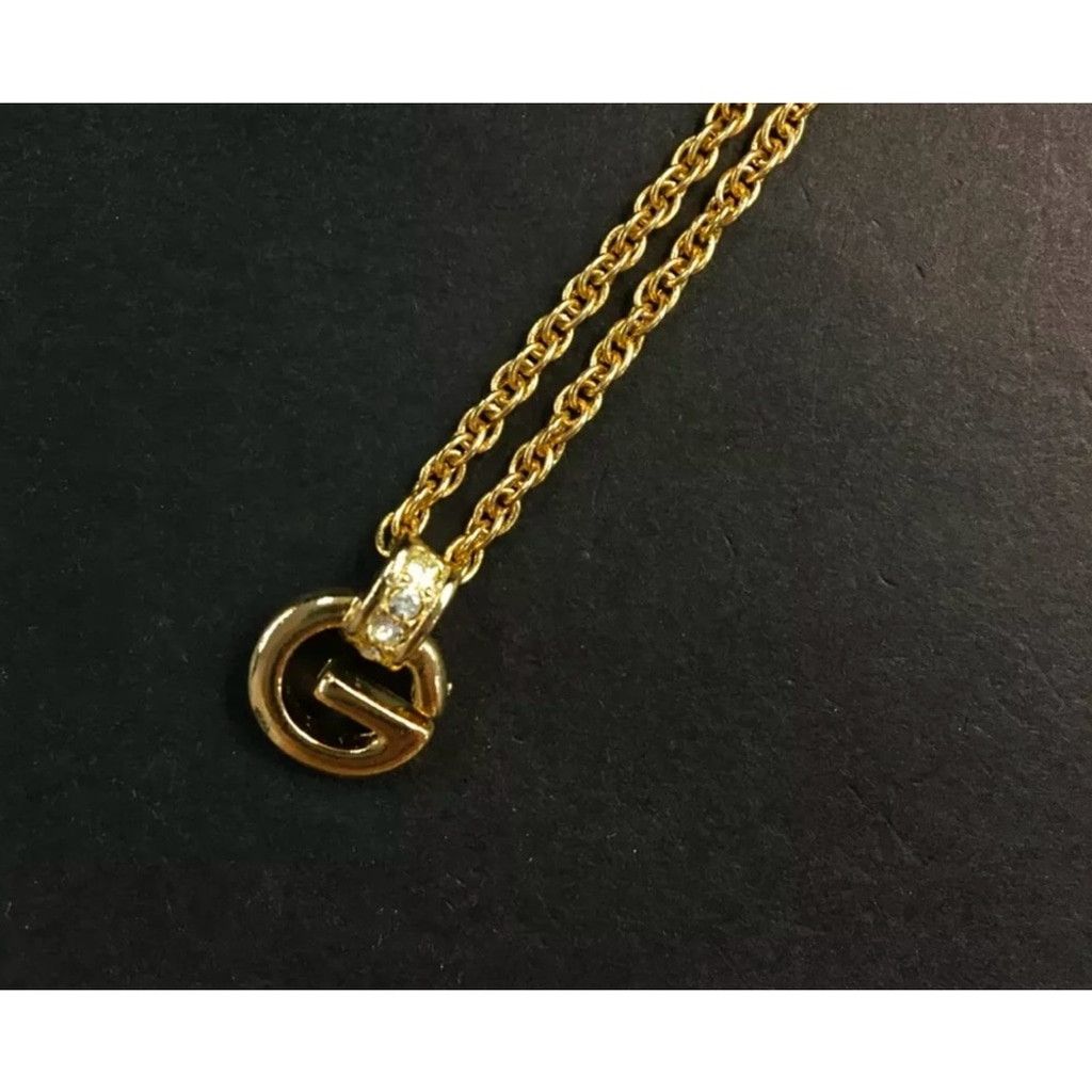 Givenchy Givenchy gold and crystal G logo necklace Size ONE SIZE - 1 Thumbnail