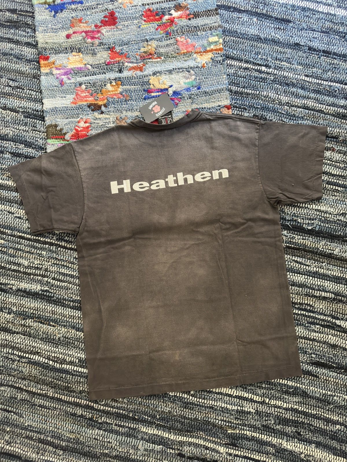 Japanese Brand × Saint Michael × Vintage Saint Mxxxxxx Michael Dead Heathen Distressed Tee Shirt Size US L / EU 52-54 / 3 - 2 Thumbnail
