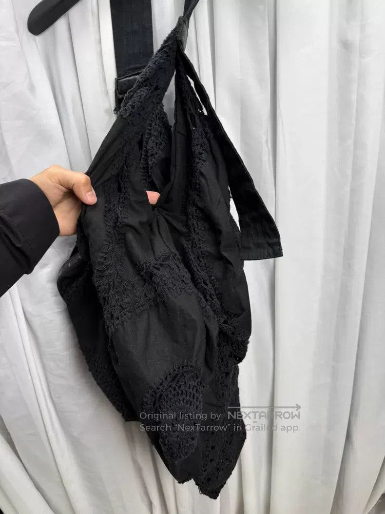 Yohji Yamamoto Yohji Yamamoto Cutout Floral Crochet Dim Sum Bag Size ONE SIZE - 7 Thumbnail