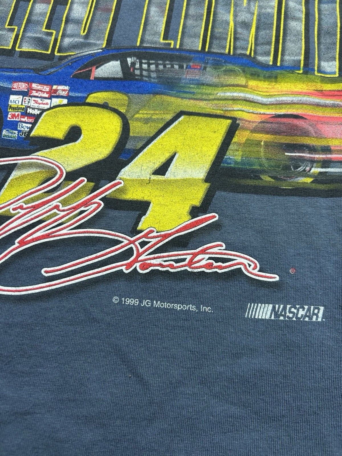 Vintage VTG 90s t shirt Jeff Gordon nascar racing no speed limit L Size US L / EU 52-54 / 3 - 7 Thumbnail