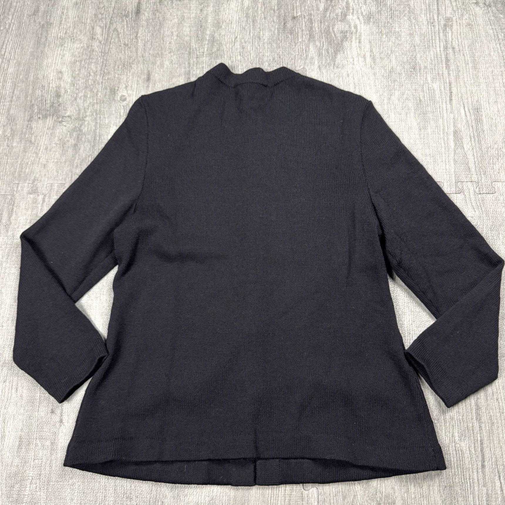 St. John VINTAGE St. John Basics Black Knit 6-Button Blazer Jacket Womens Small Size S / US 4 / IT 40 - 6 Thumbnail