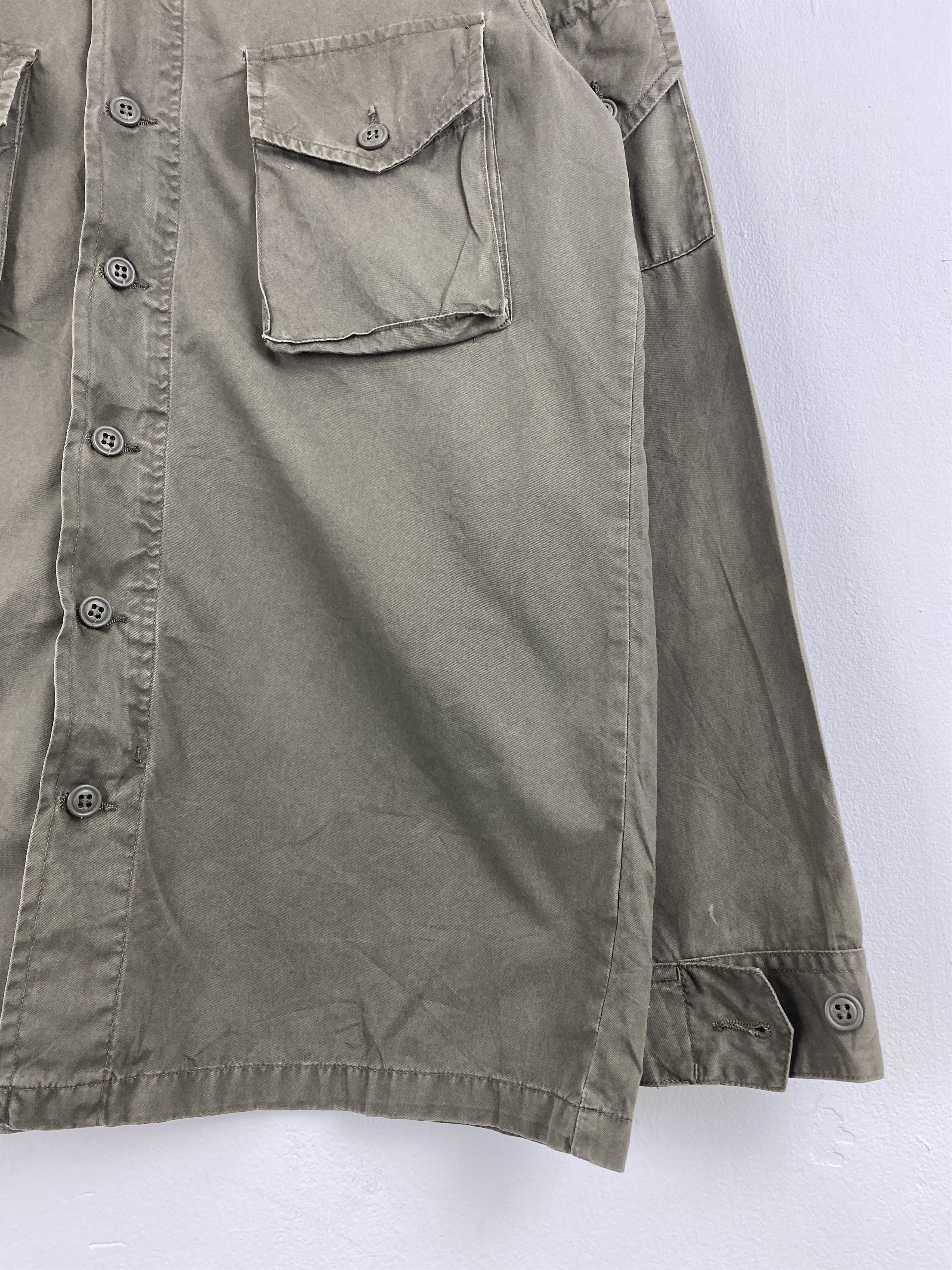 Vintage Back Number Button Ups Military Style Jacket JA0116