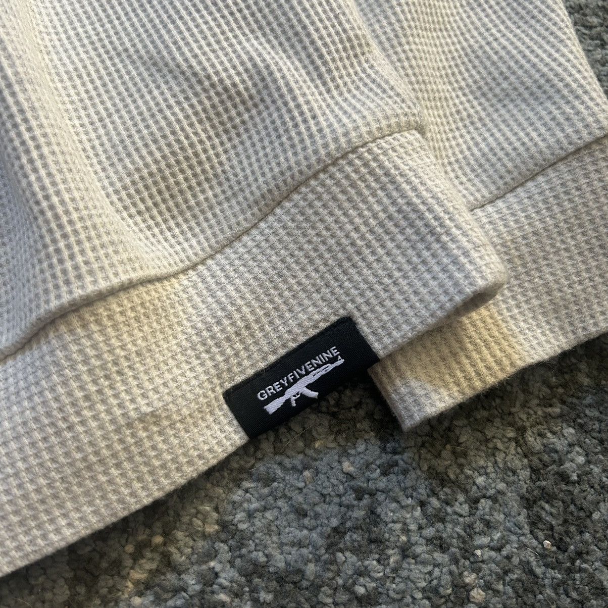 G59 Records 2023 $uicideboy$ OCCULT ESOTERiC OATMEAL MÉLANGE HENLEY Size US XL / EU 56 / 4 - 14 Thumbnail