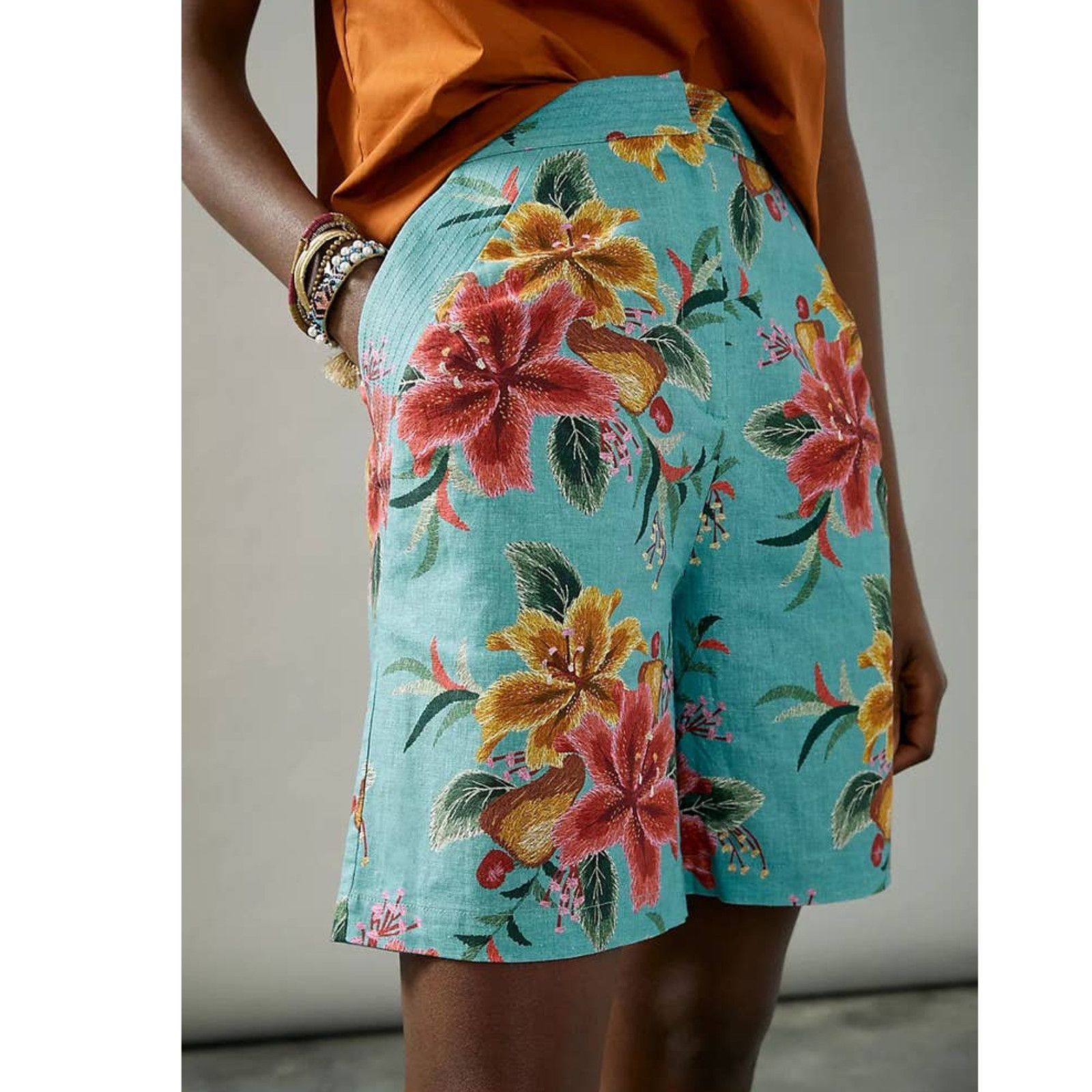 Anthropologie New Anthropologie Farm Rio Melanie Bermuda Shorts $118 XS Size 26" / US 2 / IT 38 - 1 Thumbnail