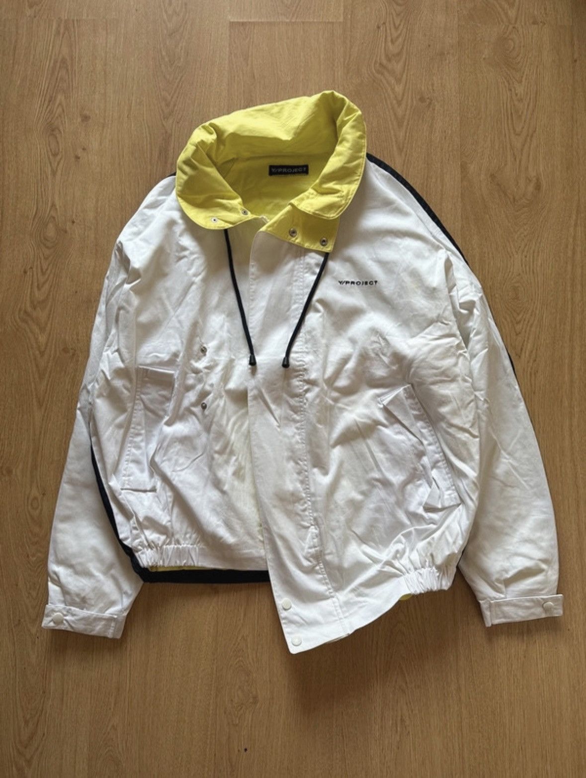 Image of Yproject Asymetrical Jacket in White, Men's (Size Small)