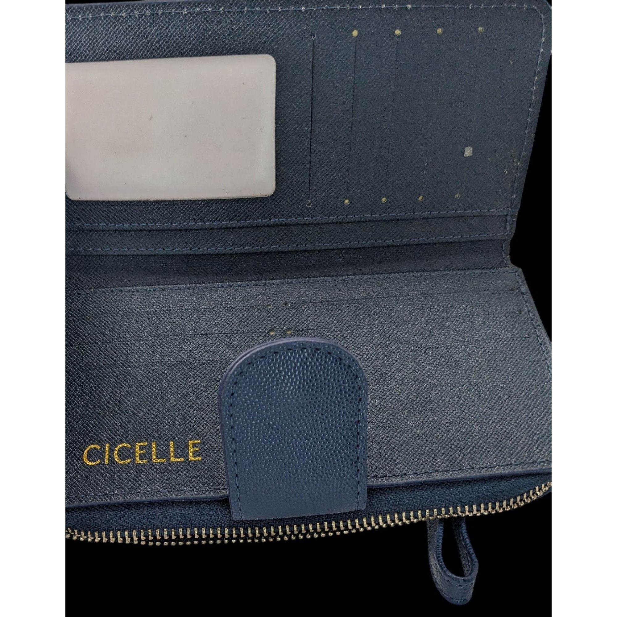 Other Cicelle Navy Blue Floral Rhinestone Studded Wallet With Wris Size ONE SIZE - 3 Thumbnail