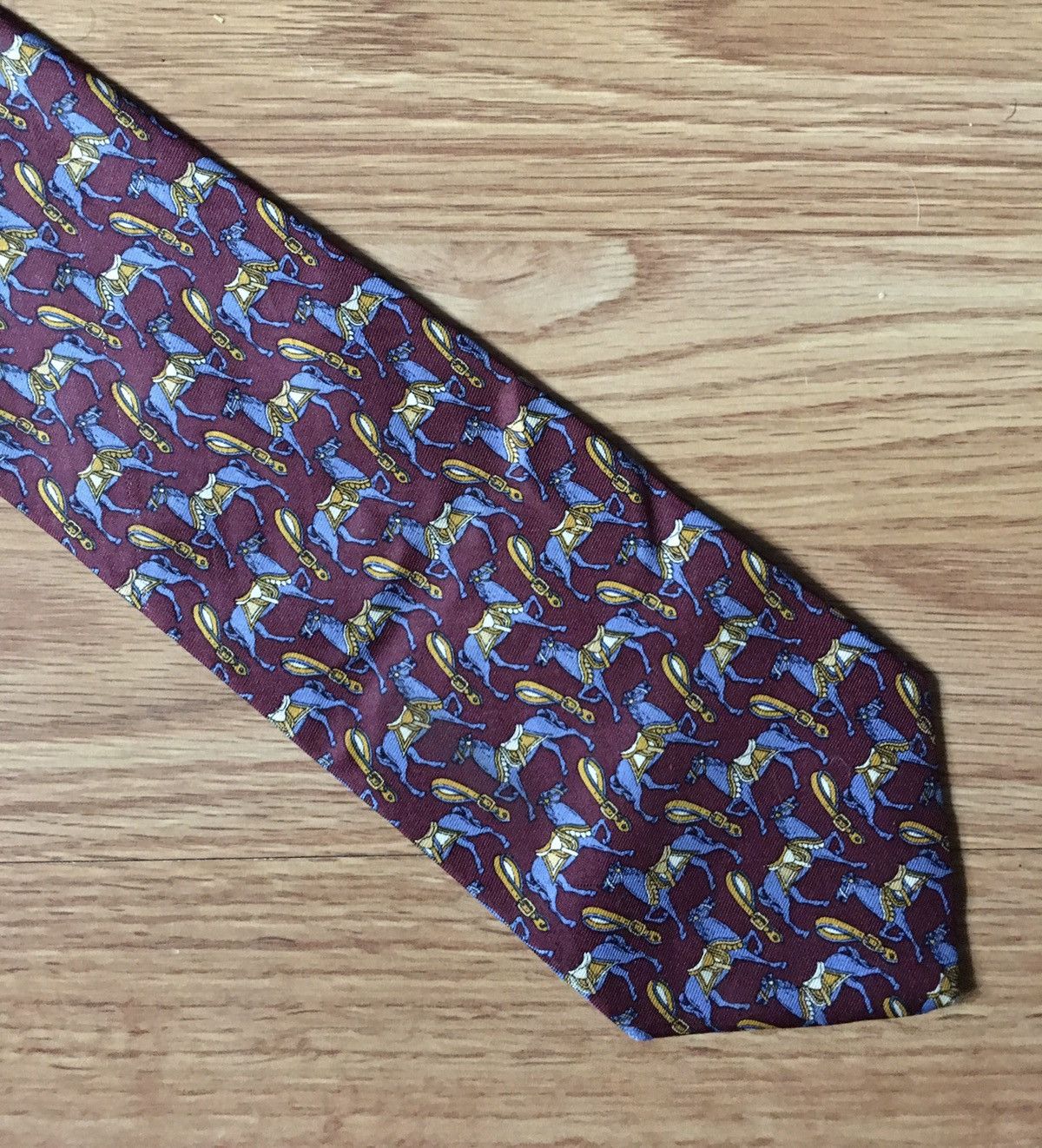 Brooks Brothers × Designer Brooks Brothers Designer Horses Print Silk Mens Tie Size ONE SIZE - 2 Thumbnail
