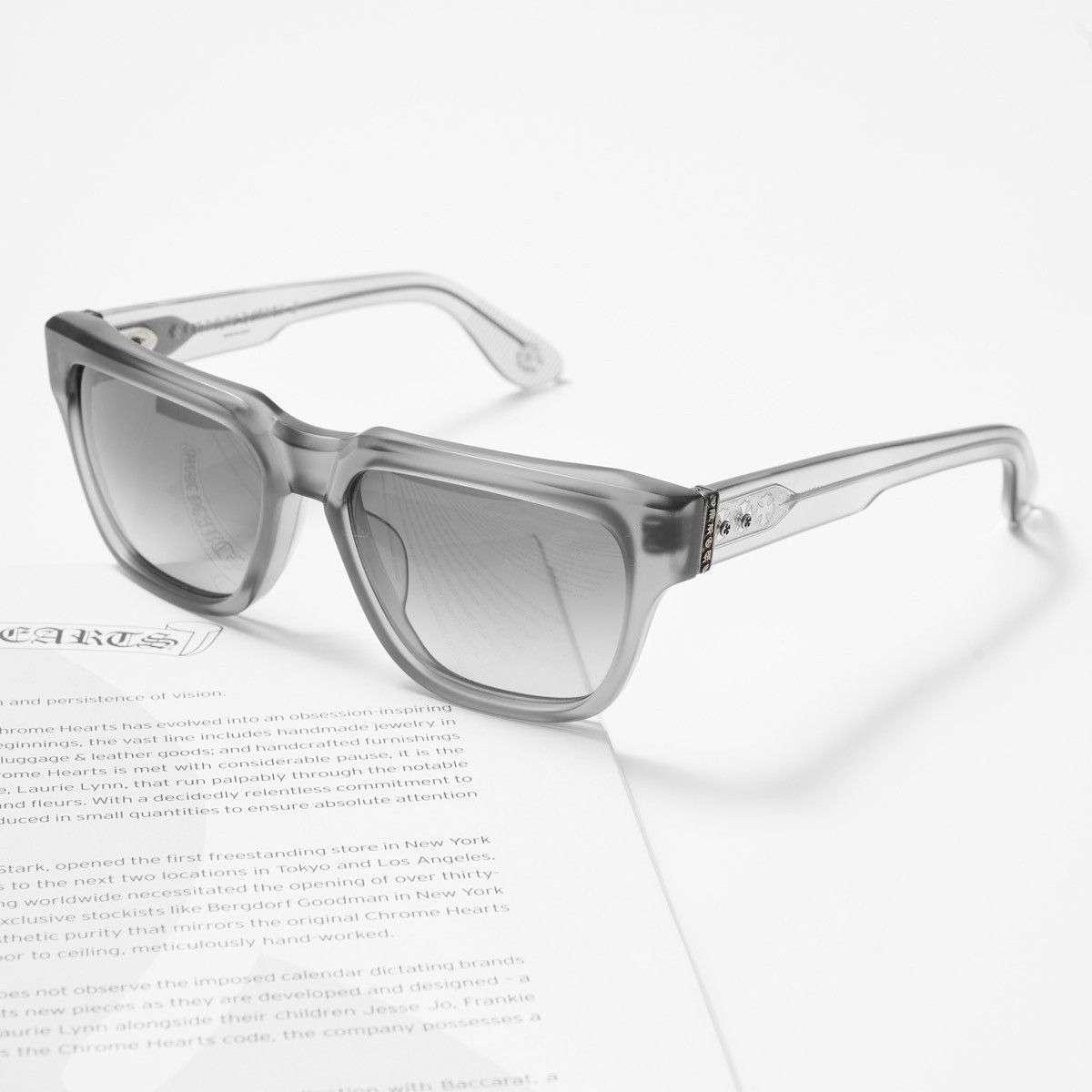 Chrome Hearts CHROME HEARTS MIDIXATHRILL I MATTE GREY SUNGLASSES Size ONE SIZE - 2 Thumbnail