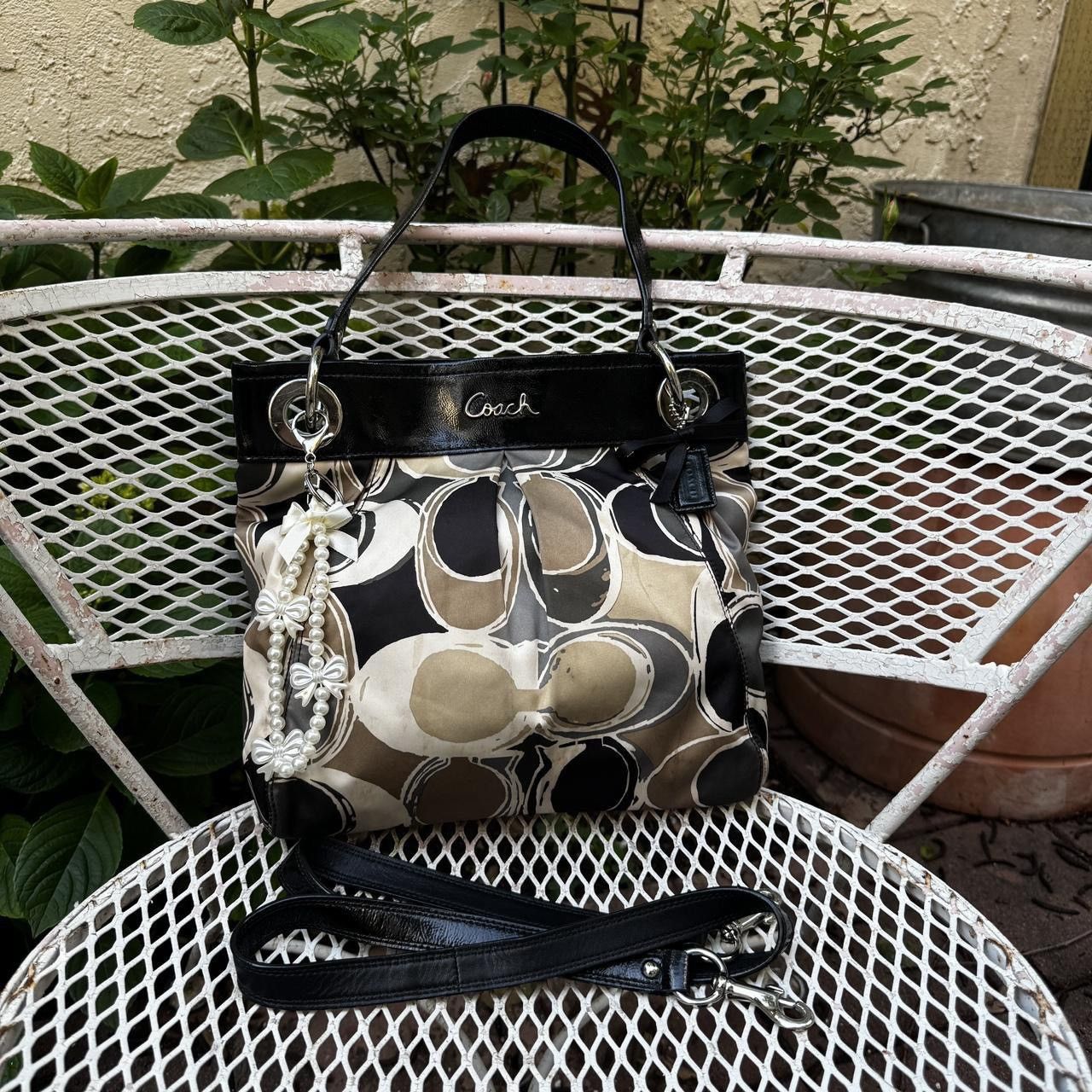 Coach Satin Coach Monogramed Convertible Tote Size ONE SIZE - 1 Thumbnail