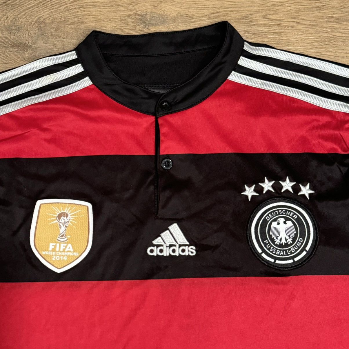 Adidas × Vintage Adidas Germany World Cup 2014/2015 Away FIFA Soccer Jersey Size US S / EU 44-46 / 1 - 3 Thumbnail