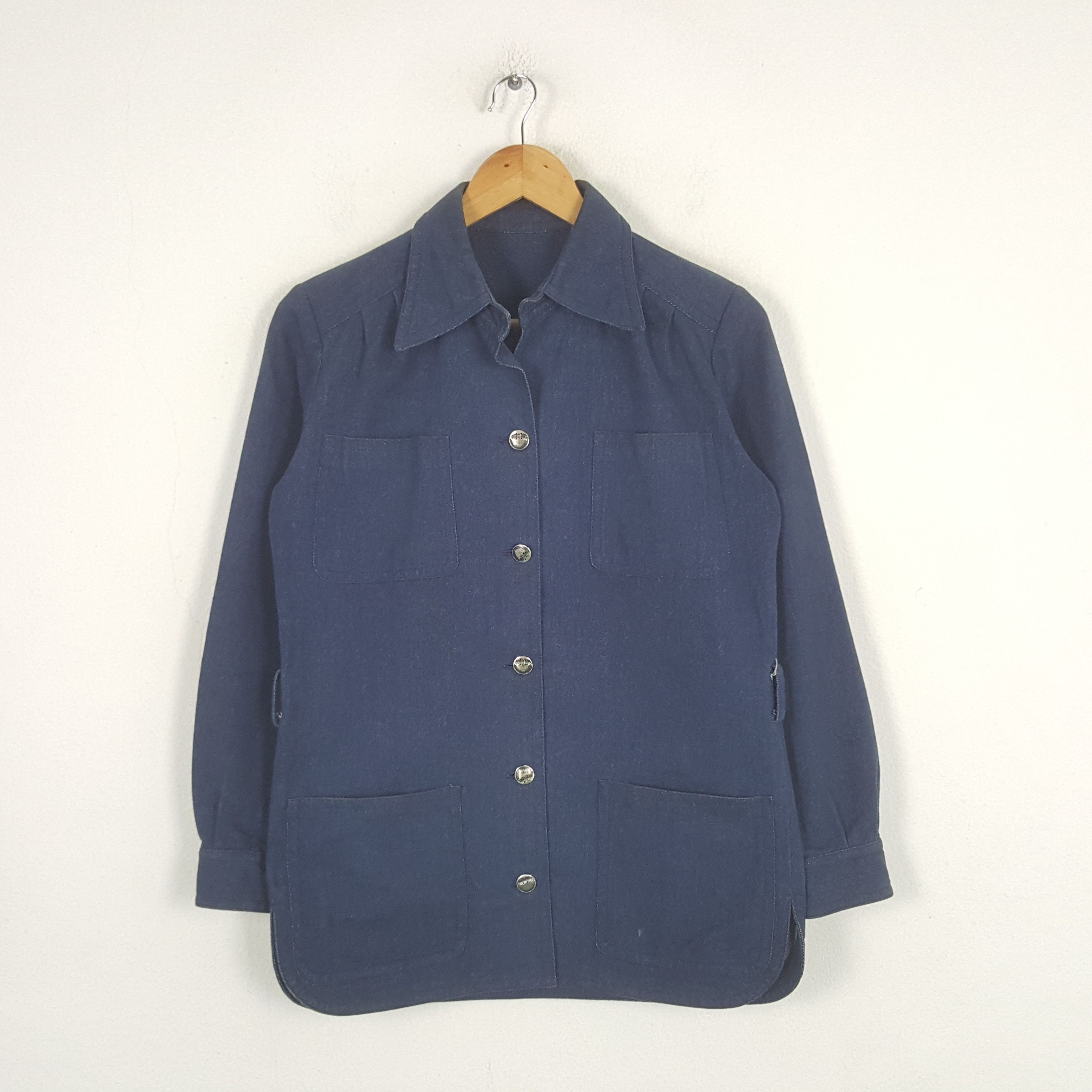 Vintage Vintage Japanese Style Denim Shirt Button Up 32 Size US M / EU 48-50 / 2 - 1 Thumbnail