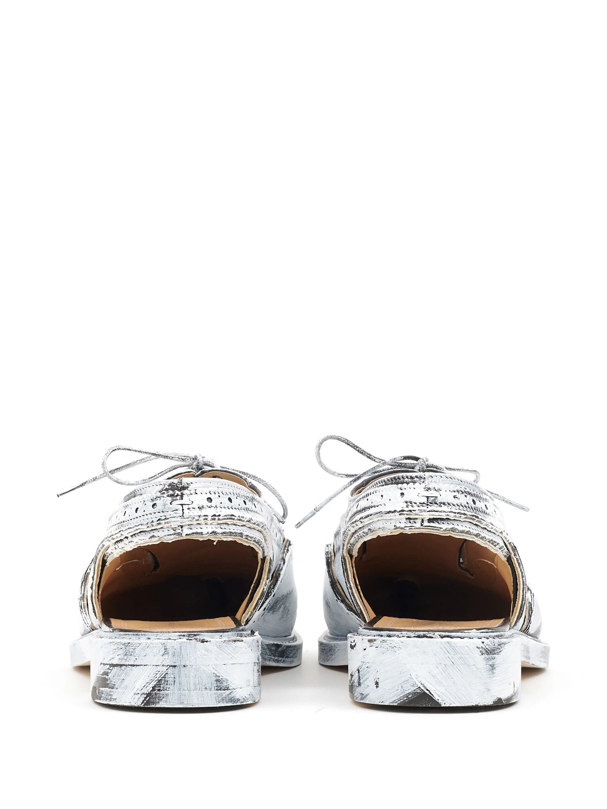 Maison Margiela oc11z0825 Monster Bianchetto Slingback Sandals White/Black Size US 12 / EU 45 - 3 Thumbnail