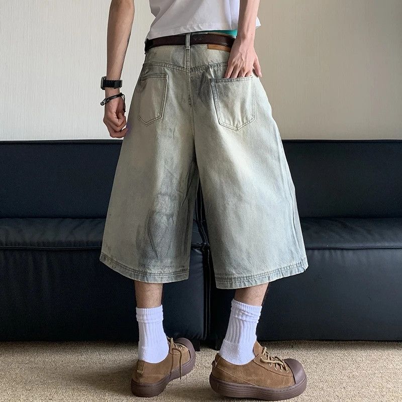 Japanese Brand × Vintage Washed Worn-out Hole Straight Denim Size US 29 - 5 Thumbnail